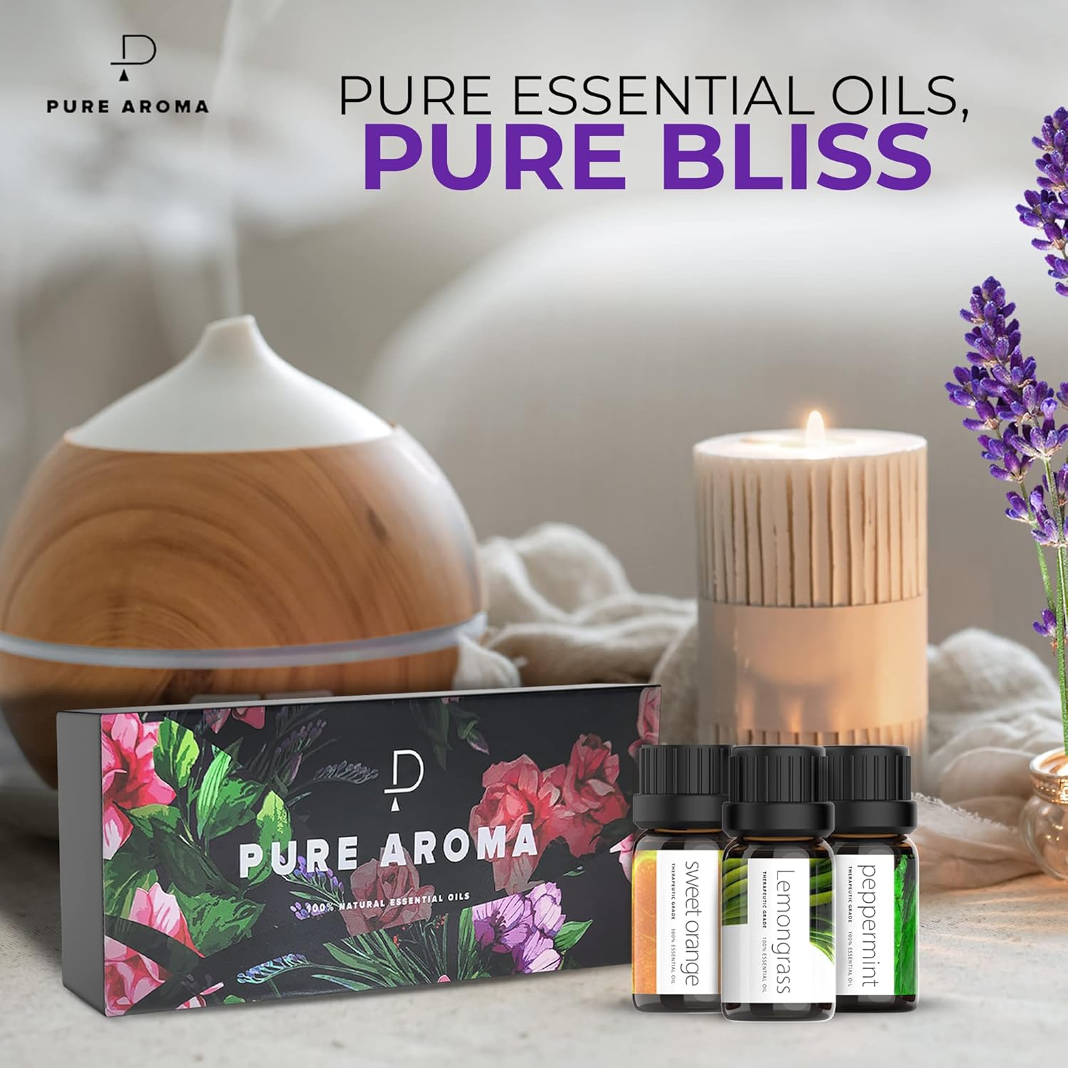 Thumbnail 2 de Pure Aroma Essential Oils Set 6 x 10ml