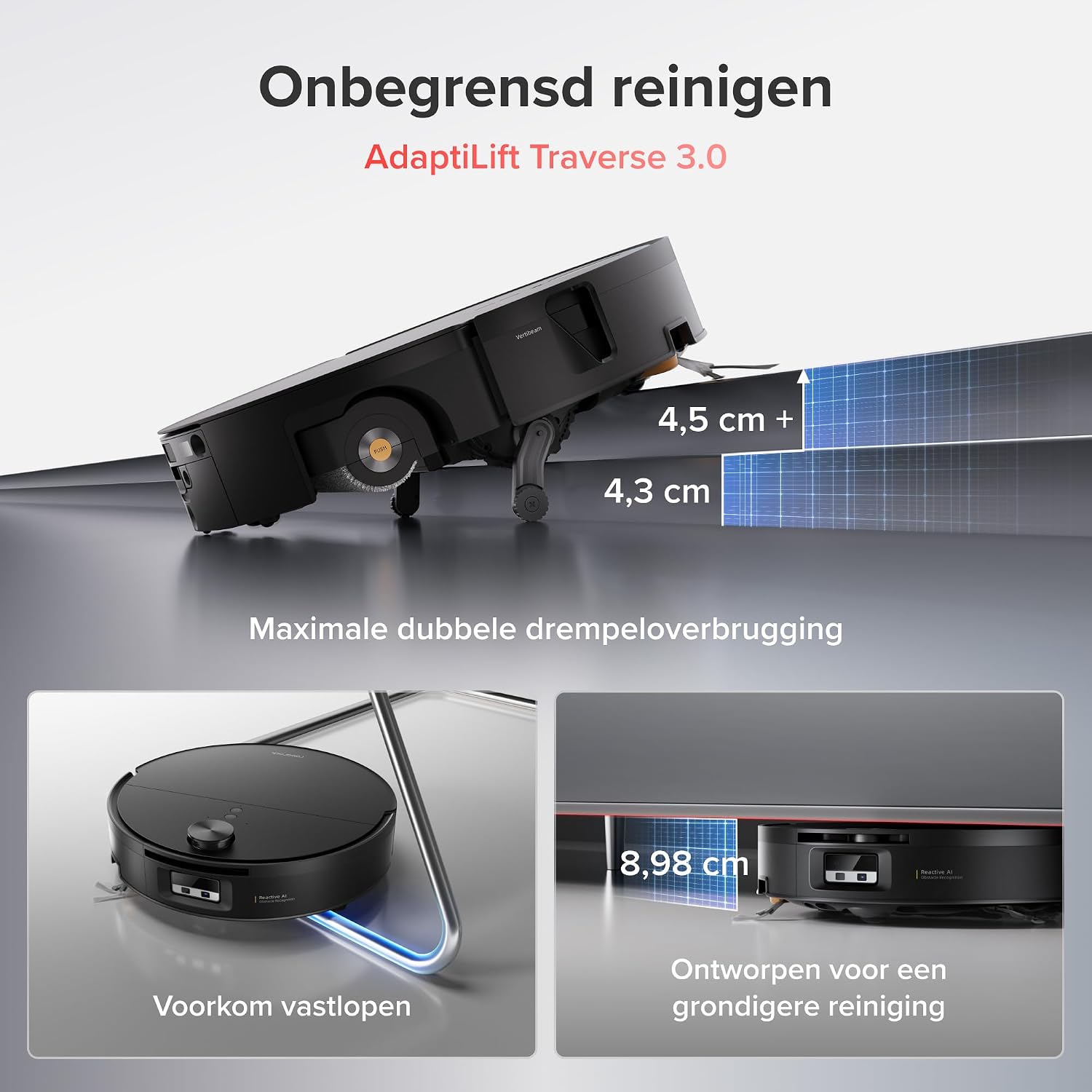 Detalle 2 de roborock Saros 20 Flow Complete robotstofzuiger met dweilfunctie, 36.000 Pa