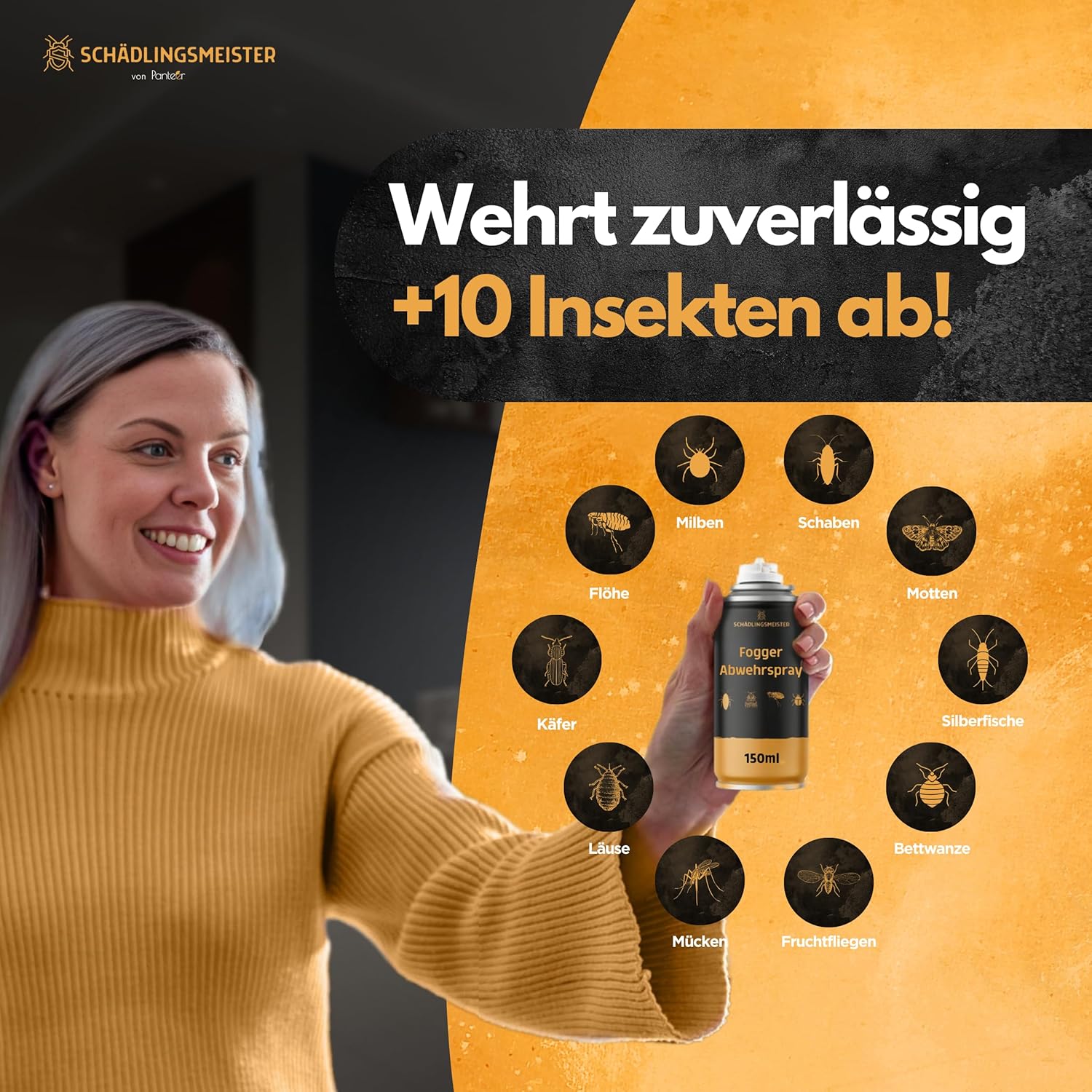 Thumbnail 2 de Fogger Abwehrspray – Abwehrmittel gegen Insekten, 2x150 ml – Made in Germany