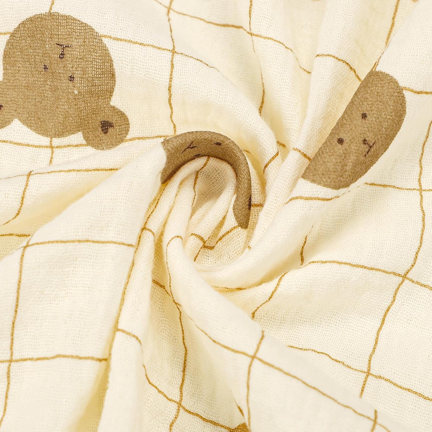 Detalle 1 de TANOFAR Muslin Swaddle Blankets, 47 x 47 Inches