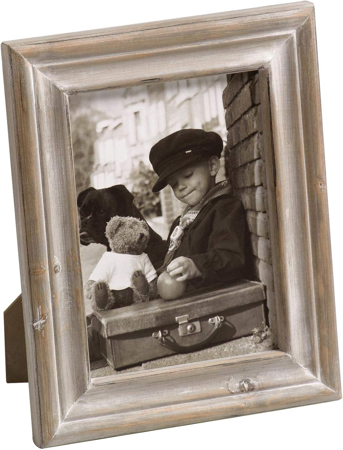 Detalle de Walther Design Cadre Photo Dijon 10 x 15 cm – Cadre portrait en bois marron QU015P