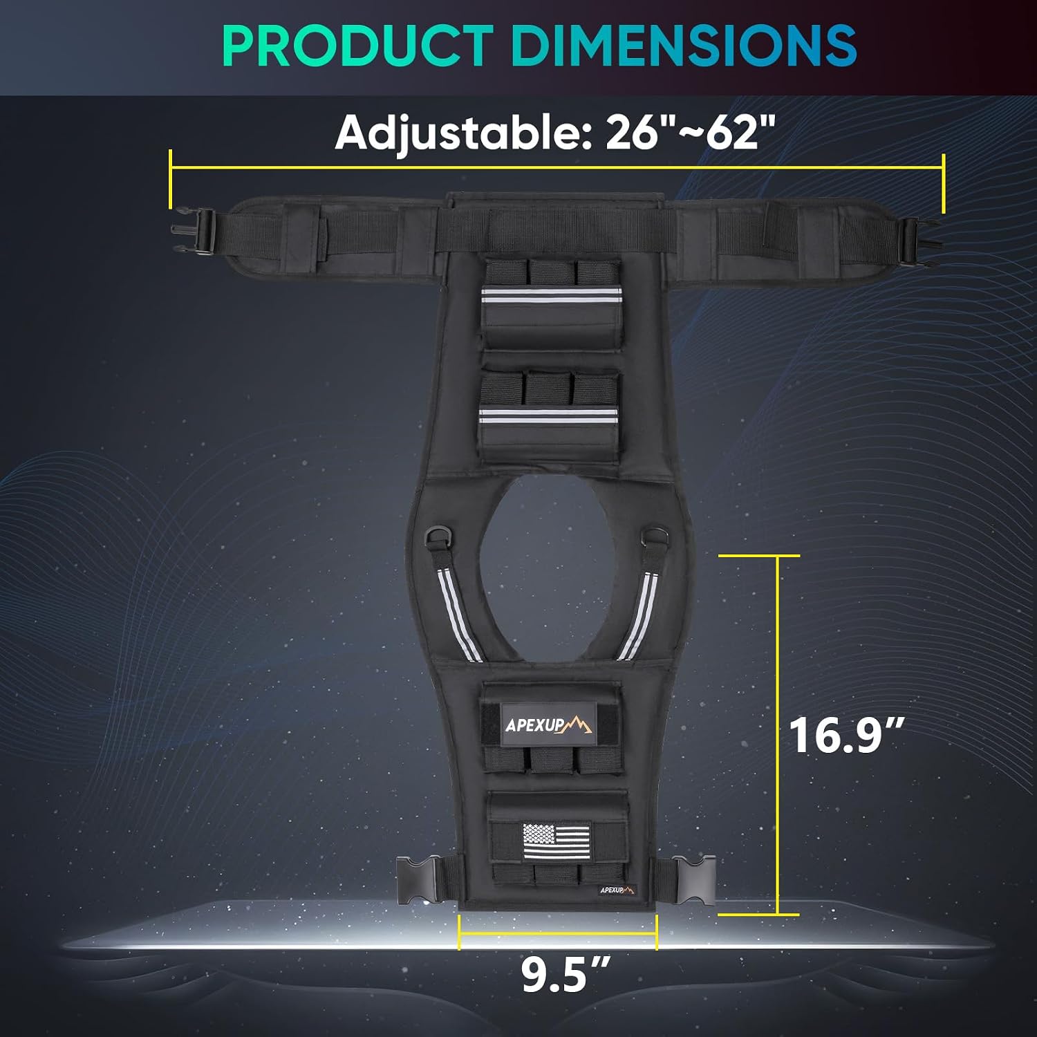 Thumbnail 4 de APEXUP Adjustable Weighted Vest 20 lbs 🏋