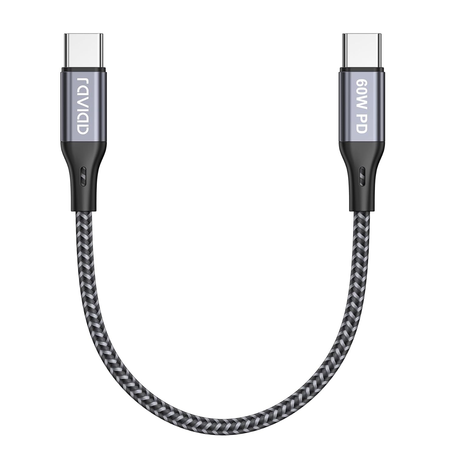 Thumbnail 6 de RAVIAD 50CM USB-C to USB-C Charger Cable 2-Pack — 60W Fast Charge & Data, UK Compatibility