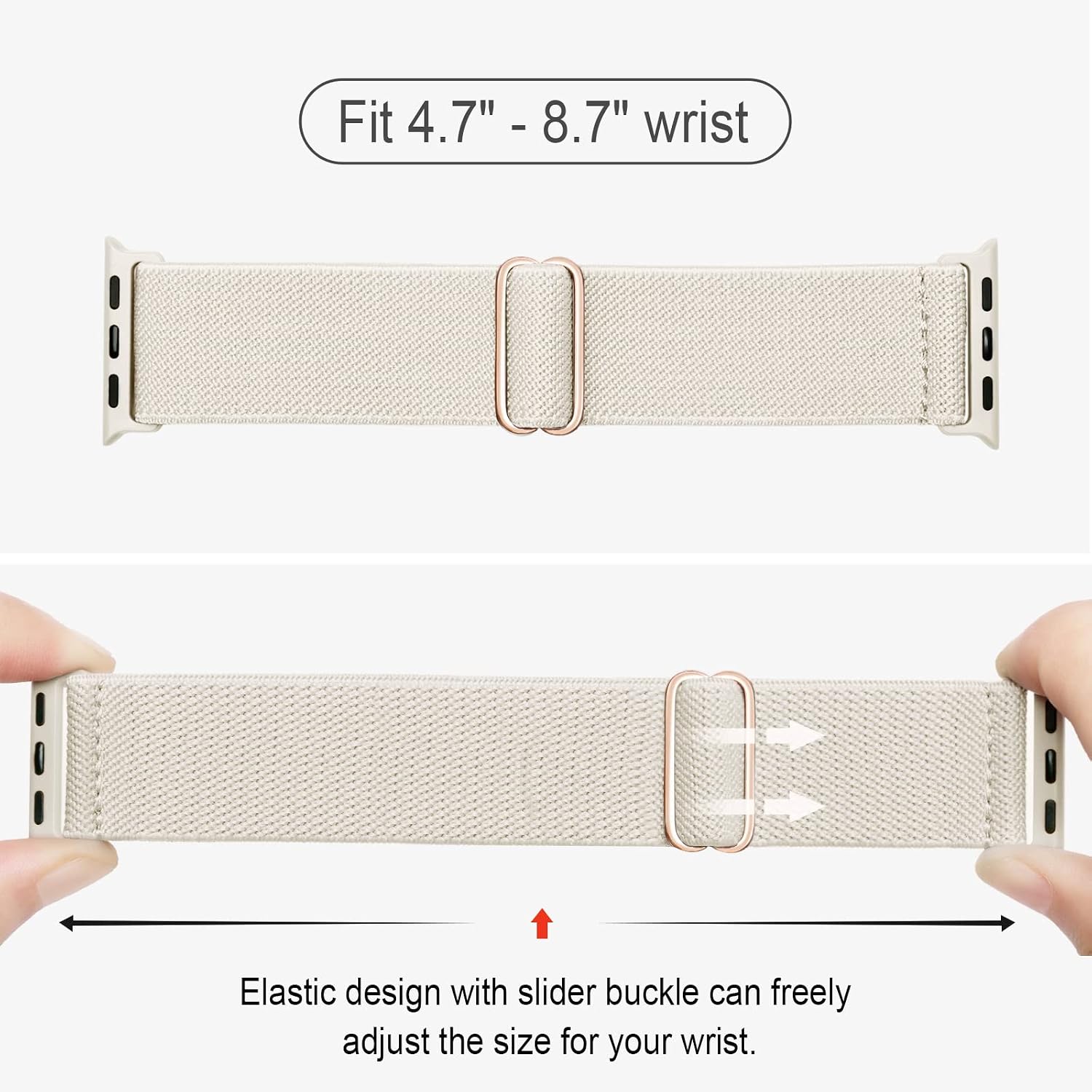 Thumbnail 1 de CCnutri 4 Pack Stretchy Nylon Strap for Apple Watch (38–42mm, Series 11–1/SE/Ultra models)