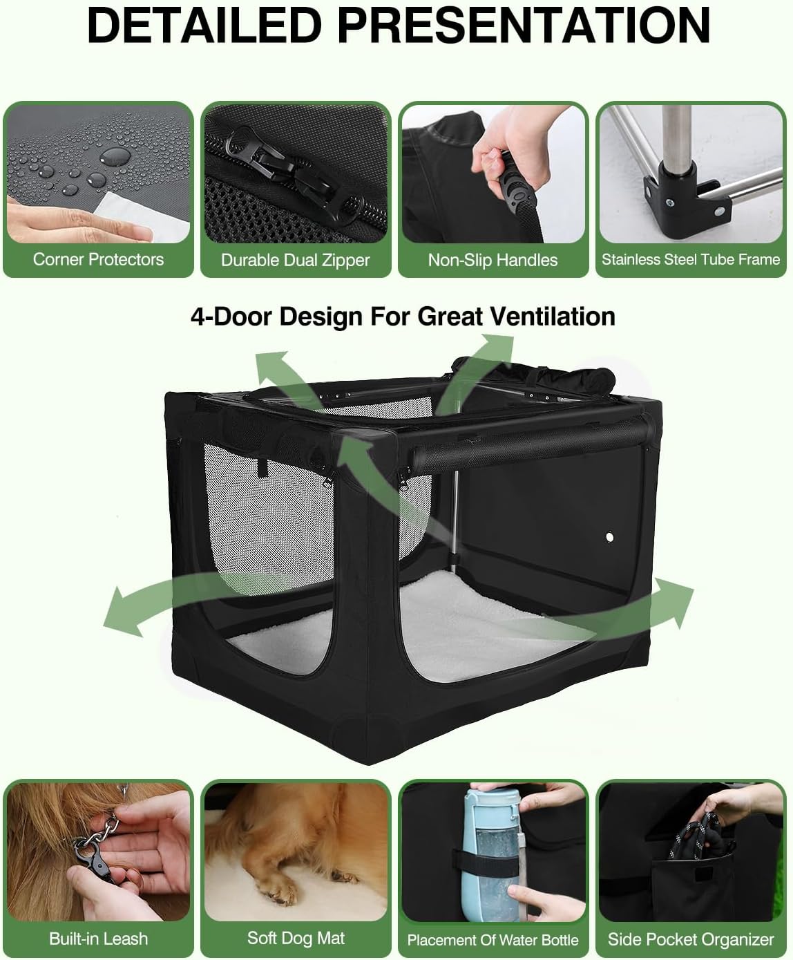 Thumbnail 6 de Collapsible dog crate 76 x 54 x 54 cm