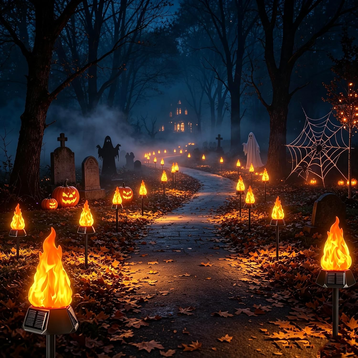 Detalle 2 de Toodour Solar Torch Lights 4-Pack
