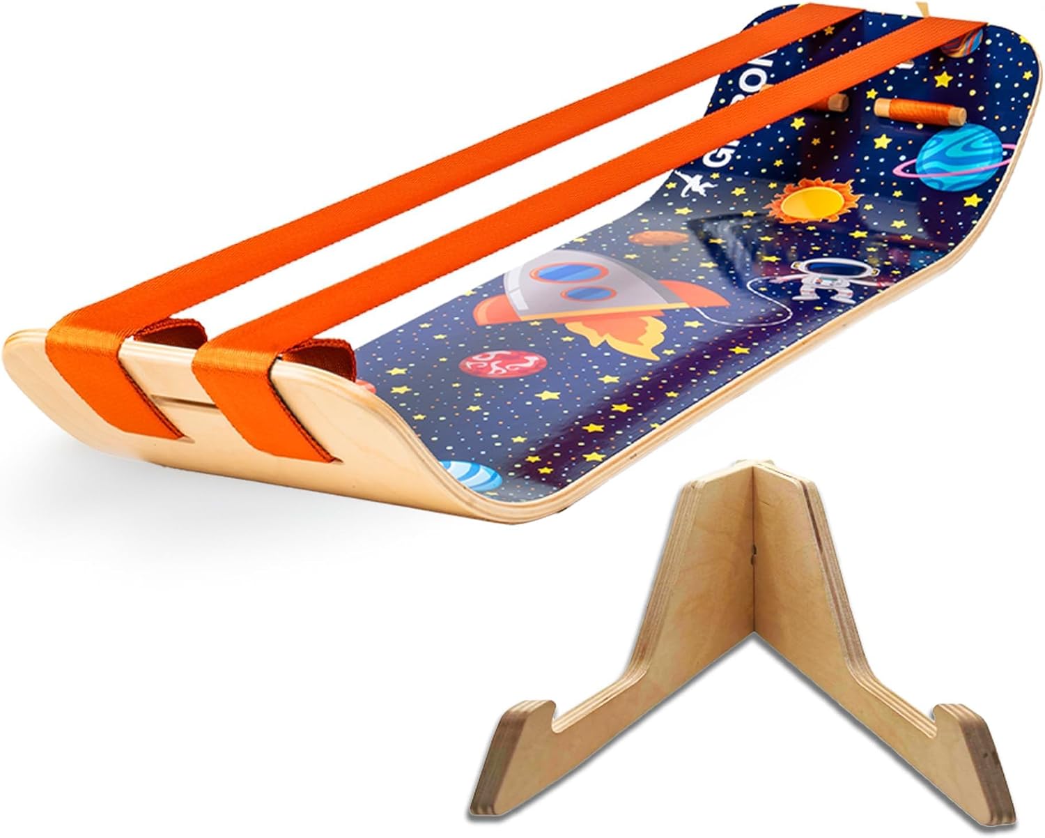Detalle de GIBBON SlackBoard Plus Balance Board with 1- and 2-Line Setups, Maple Wood