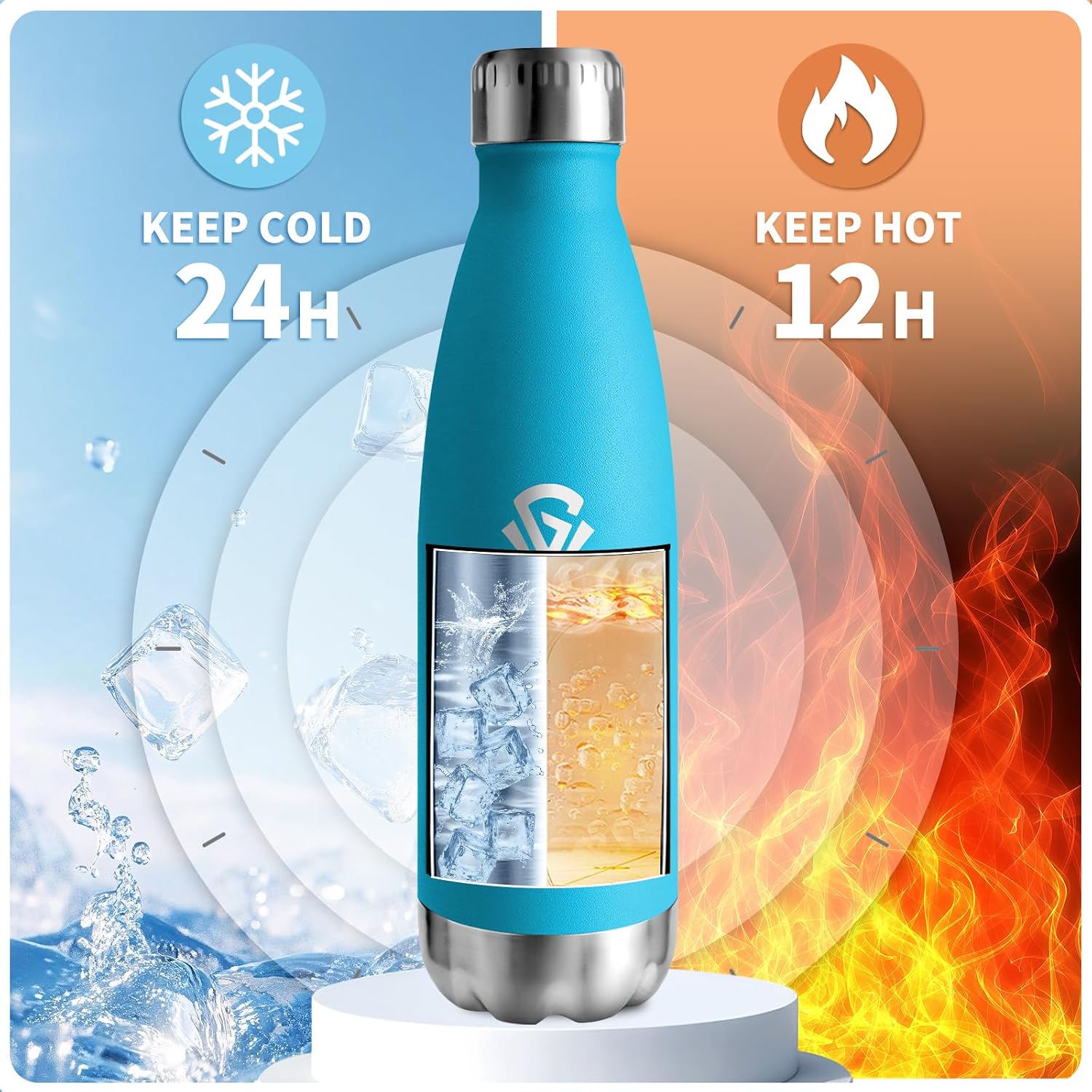 Detalle 1 de Borraccia termica 750ml in acciaio inox