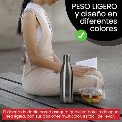 Thumbnail 7 de Botella de Agua de Acero Inoxidable 1 L Otto Koning: Doble Aislamiento, Sin BPA y a Prueba de Fugas