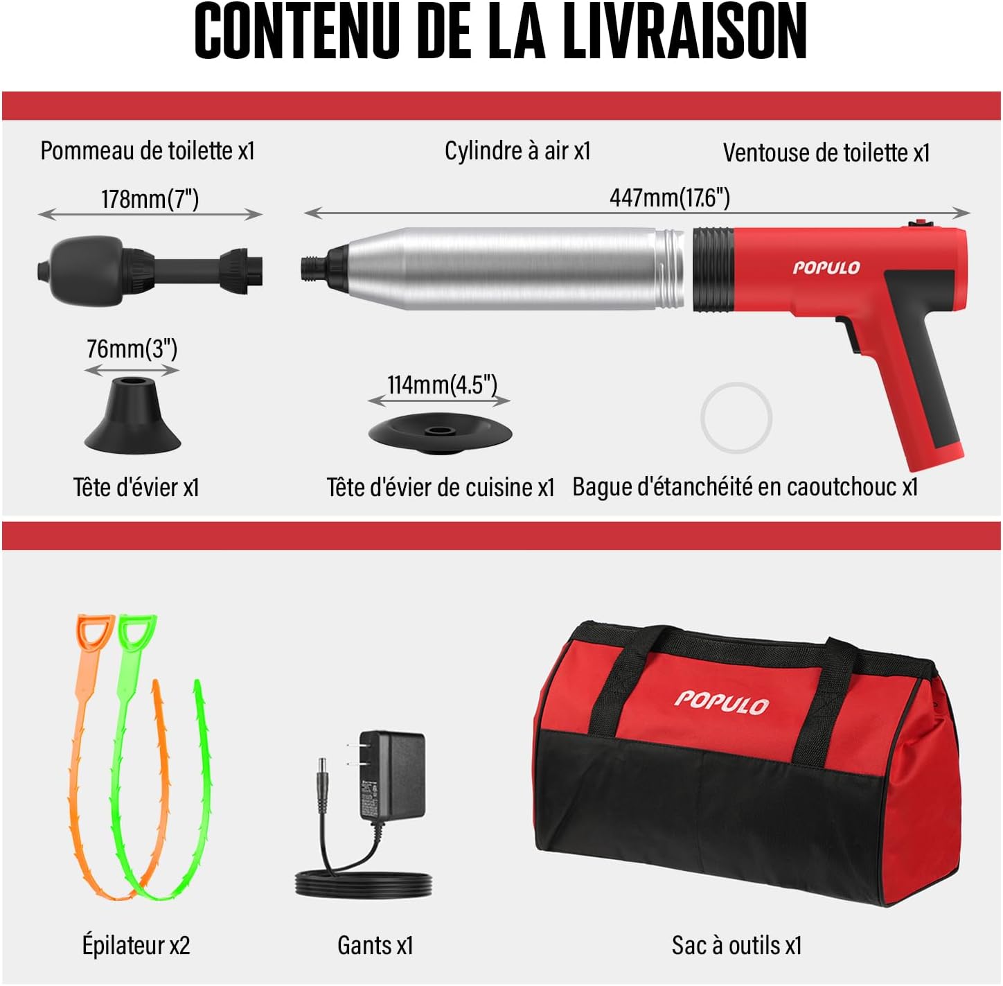 Thumbnail 6 de POPULO Déboucheur à Ventouse Swift 5 bars