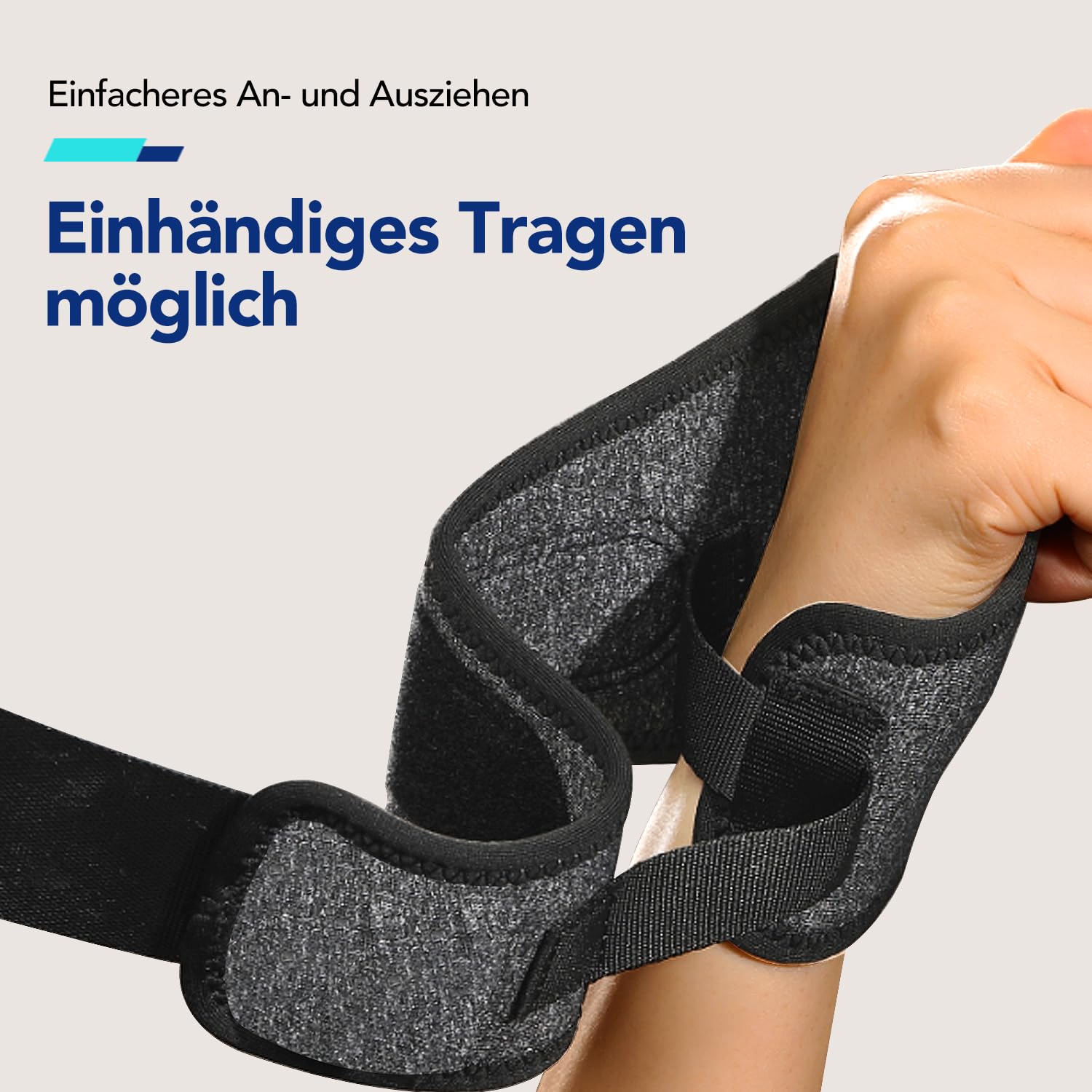 Thumbnail 3 de Fitomo Handgelenkbandage Rechts mit Weicher Daumenöffnung – Verstellbare Stütze für Alltag, Sport und Schlaf