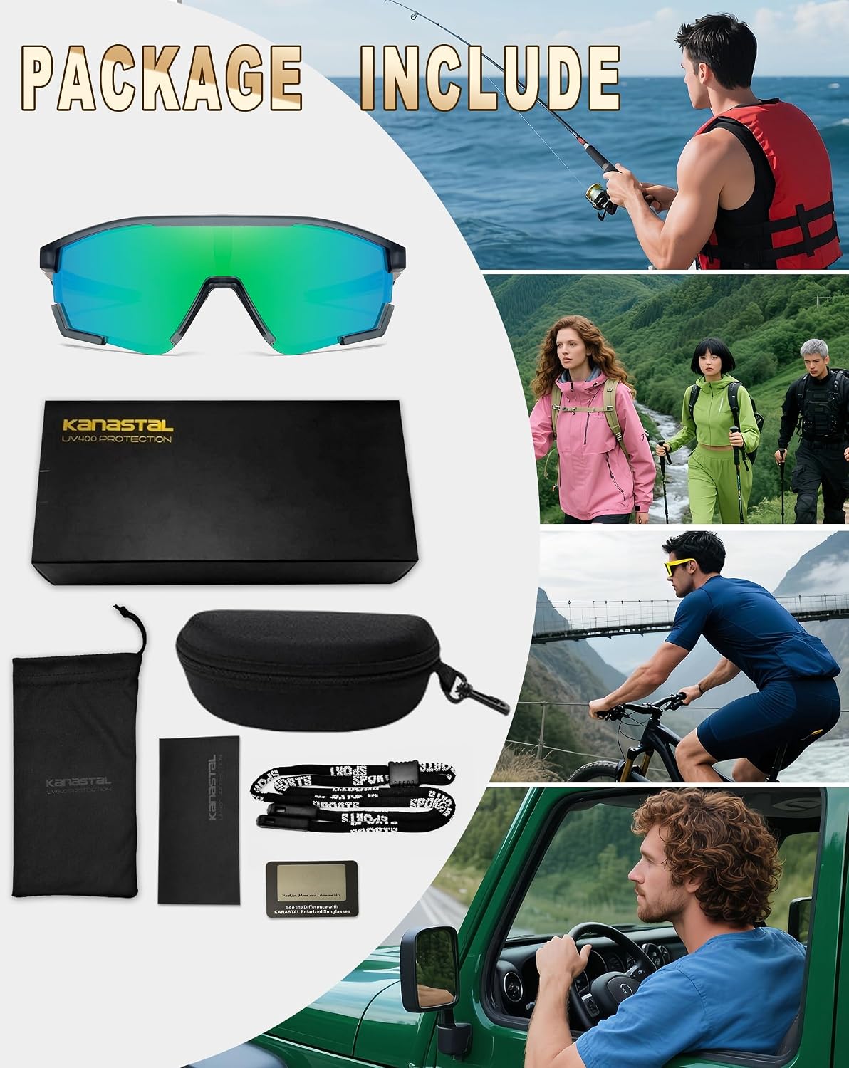 Thumbnail 6 de KANASTAL Gafas de Ciclismo Polarizadas 31,2 g