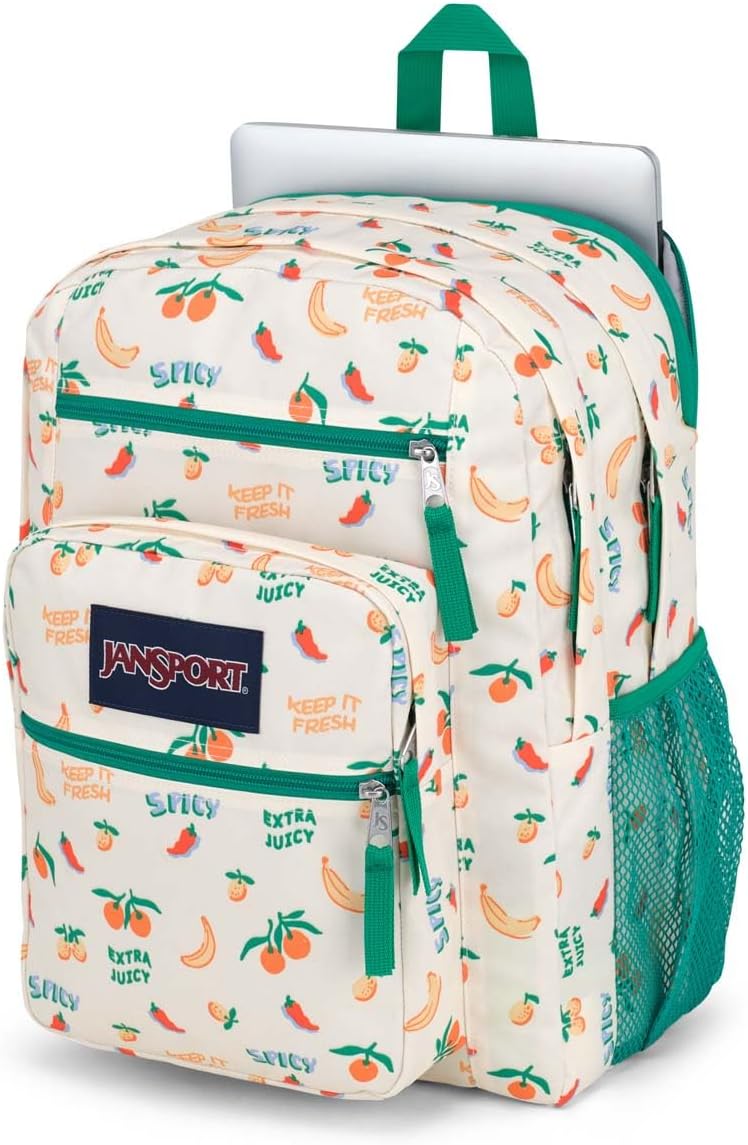 Thumbnail 3 de JANSPORT Big Student: Zaino capiente con scomparto per notebook 15 pollici, multicolore Five A Day Cream