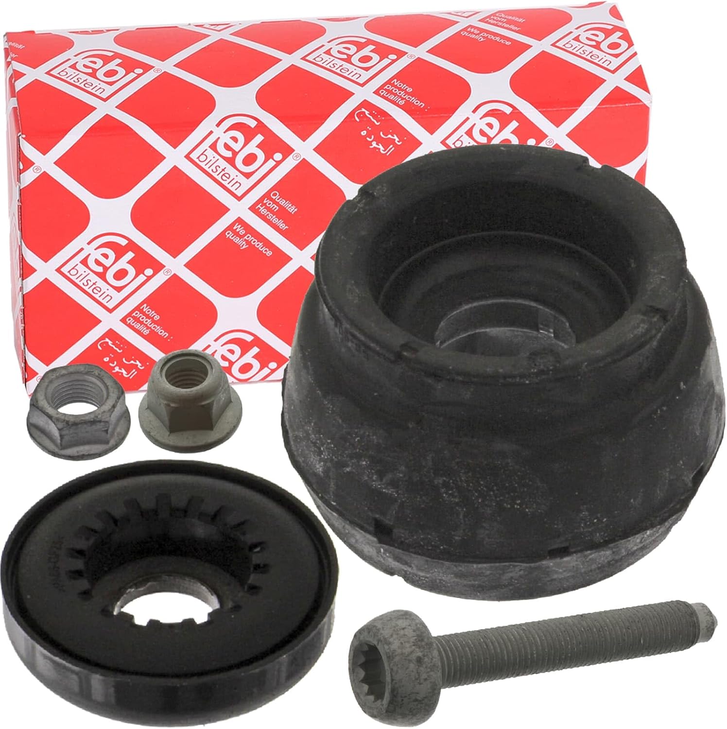 FEBI Bilstein 37878 Kit de réparation de coupelle de suspension (essieu avant) pour VW Polo, Audi A3, SEAT Ibiza/Leon