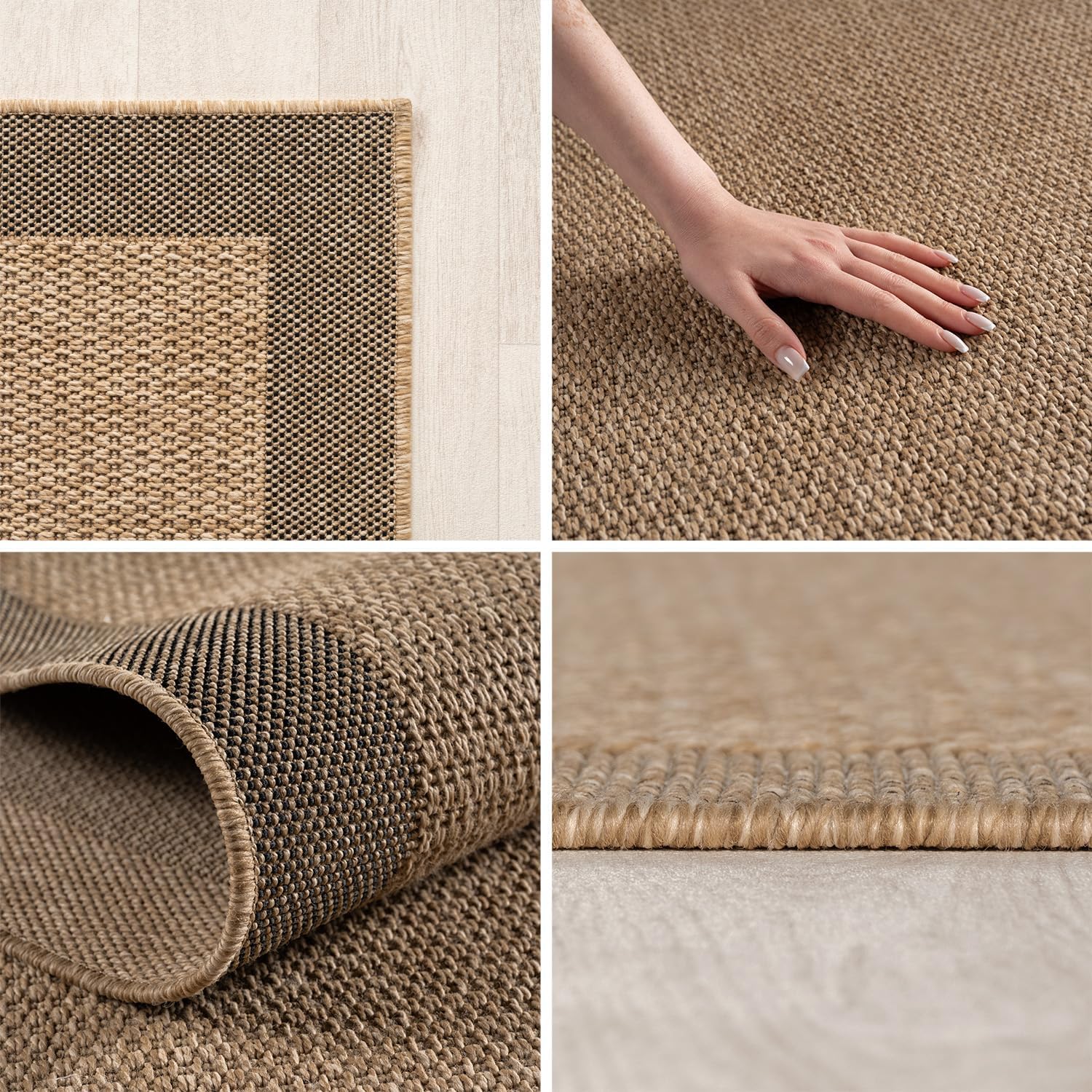 Thumbnail 1 de SIMPEX Indoor/Outdoor Teppich 200x290 cm – wetterfest, pflegeleicht im natürlichen Jute-Look