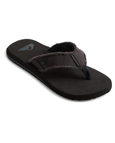 Detalle de Quiksilver Monkey Abyss: Sandalia para Hombre en Negro, 44 EU