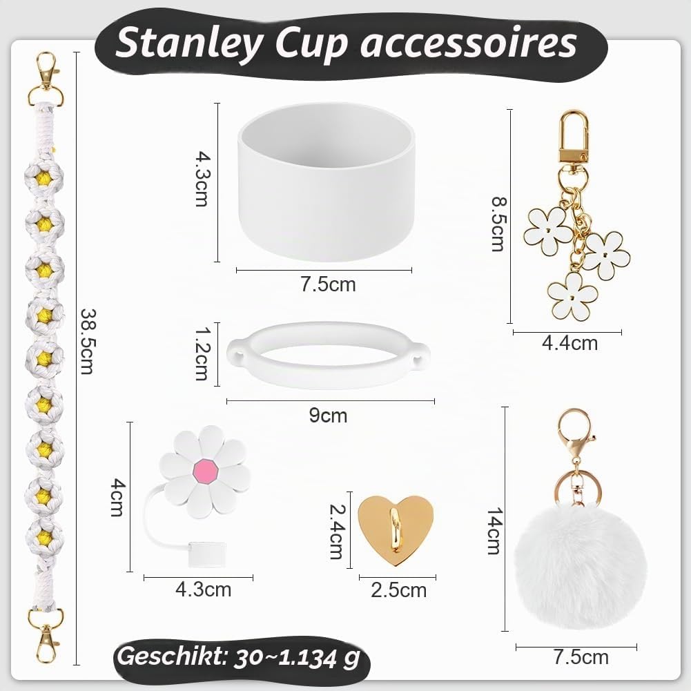 Detalle 2 de AUAUY accessoireset voor Stanley Cup 30/40 oz met siliconen bescherming
