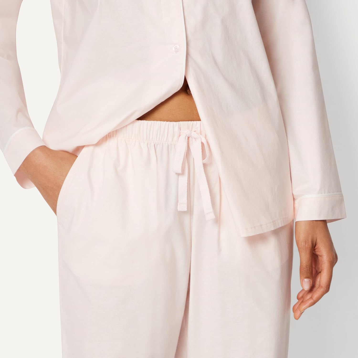 Thumbnail 3 de Amazon Essentials Women's Cotton Stretch Poplin Pajama Set (Long Sleeve Shirt + Pants)