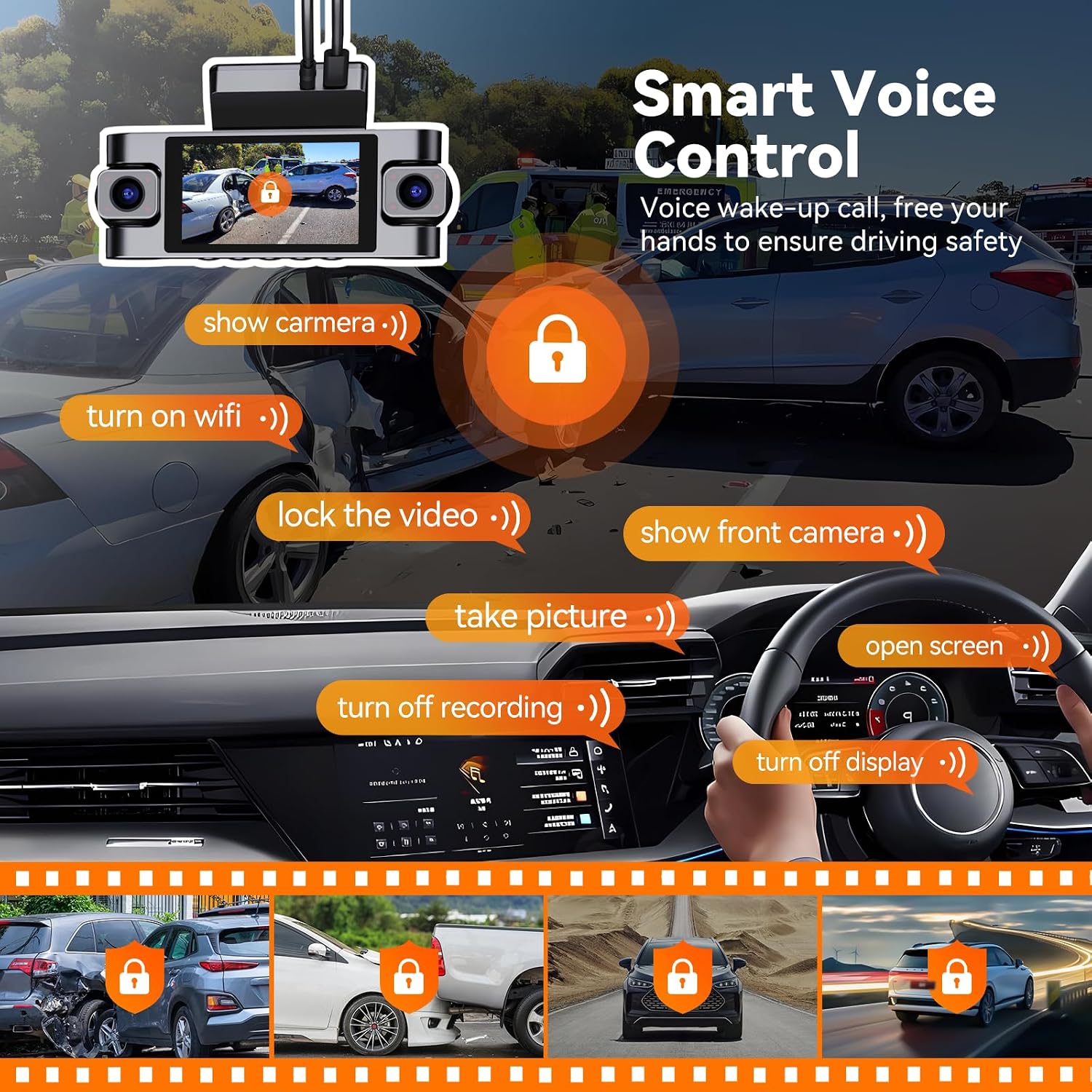 Detalle 2 de 4K 360° DashCam 4-Channel with 128GB