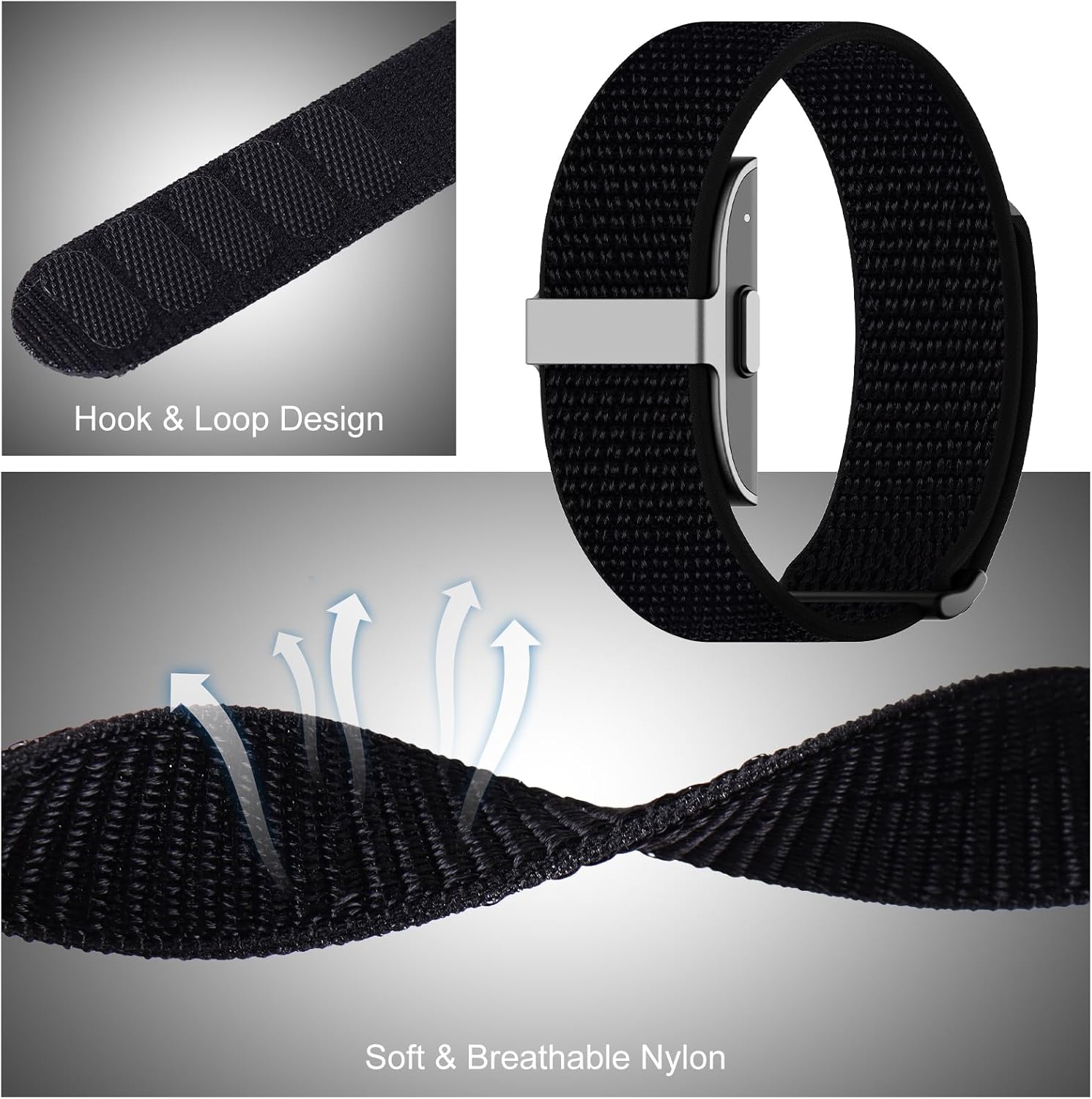 Thumbnail 1 de Polyjoy Replacement Strap for Hume Band – Nylon Loop Wrist Band (150–220mm) for Daily Wear