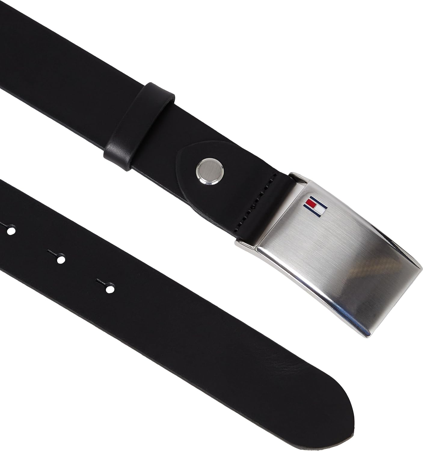 Thumbnail 1 de Tommy Hilfiger Men’s TH Plaque 3.5 Adjustable Leather Belt