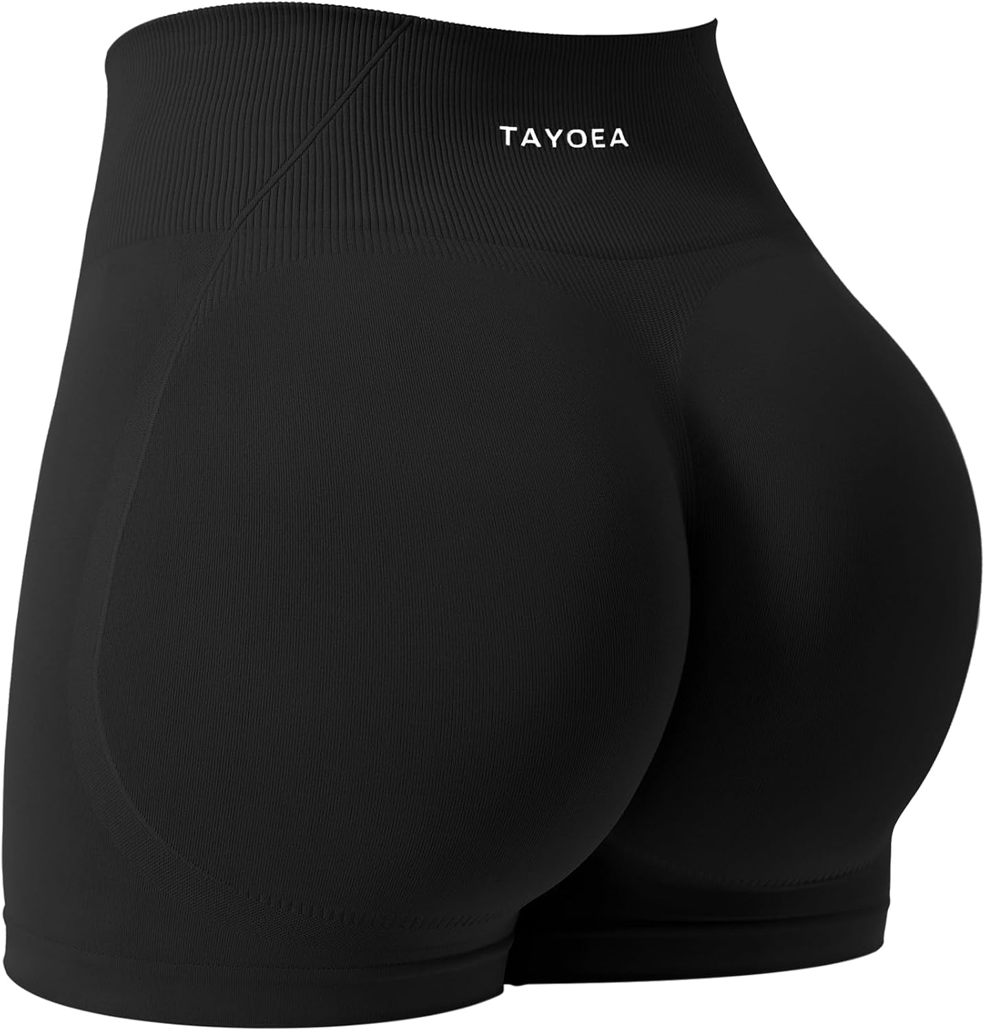 Detalle de TAYOEA Sport Short Damen – Scrunch Butt Lifting, Seamless Push Up Gyms Short