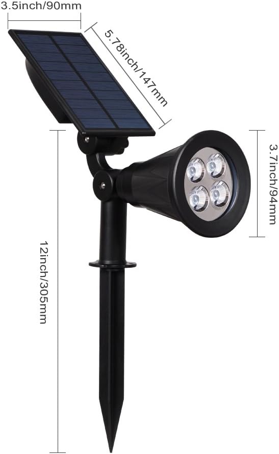 Thumbnail 2 de T-SUN solar spotlights 4 pack, 250 lumens