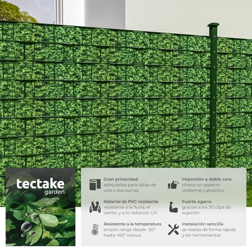 Detalle 2 de tectake® Rollo Aislamiento PVC 19cm 🌿 Privacidad y UV