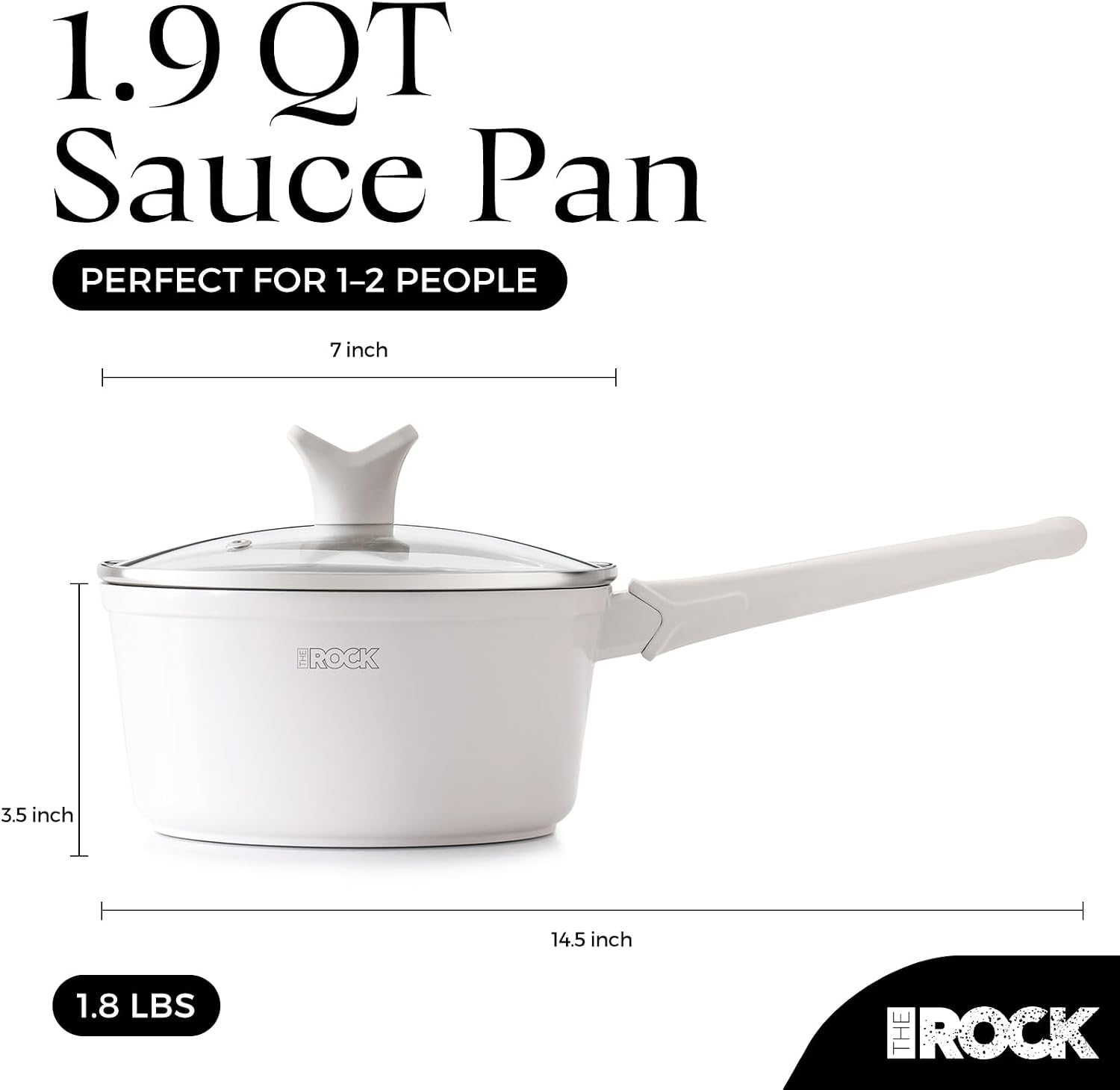 Detalle 2 de THE ROCK SOHO 1.9 Quart Saucepan 🍲