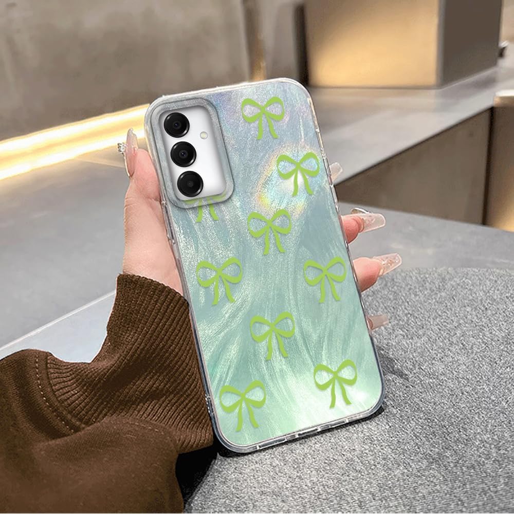 Thumbnail 6 de Tedyhulle Hülle für Samsung Galaxy A25 5G – Dünn, stoßfest und stilvoll mit Grün-Band-Fliege Print