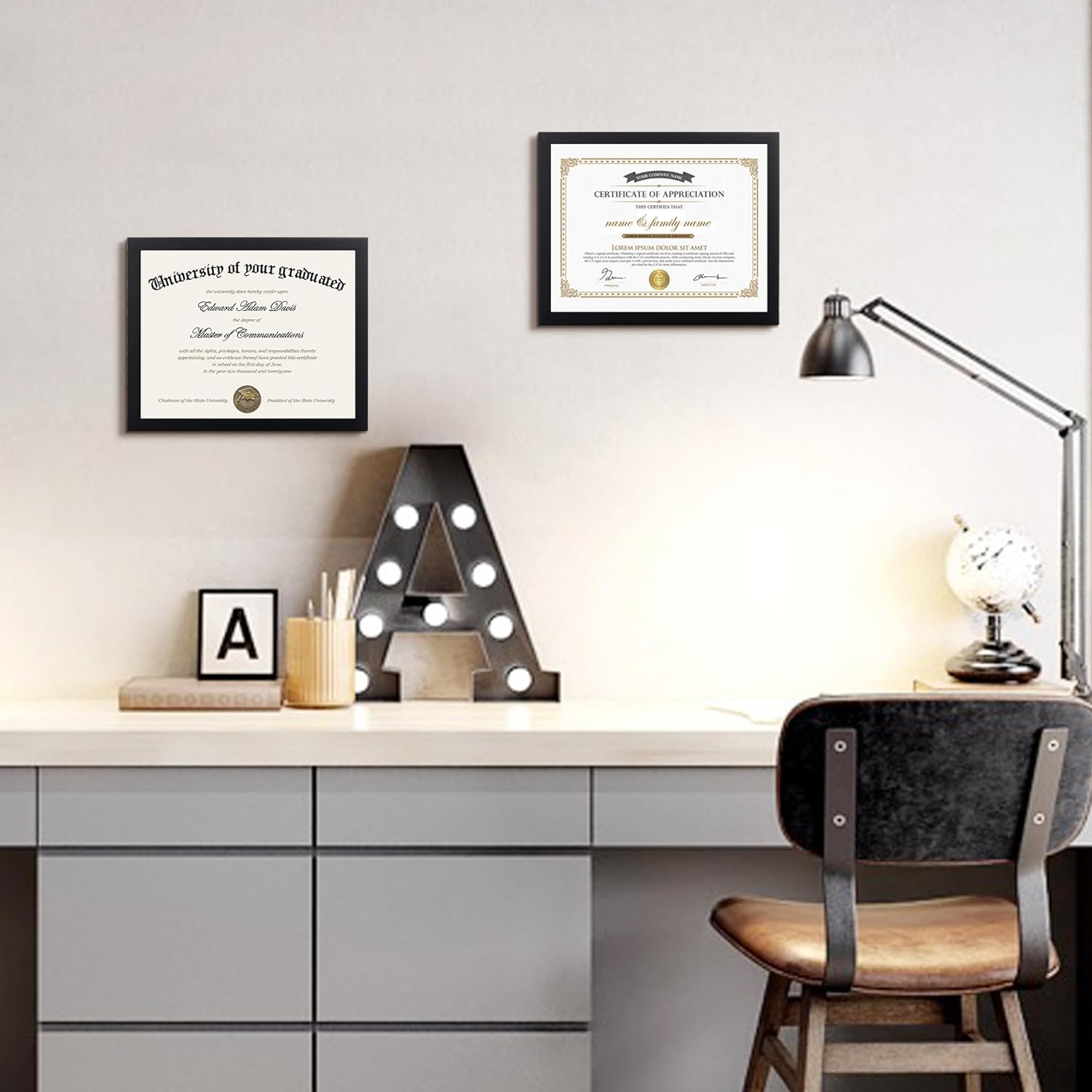 Thumbnail 5 de Upsimples Certificate Frame, 8.5x11 ⚖️