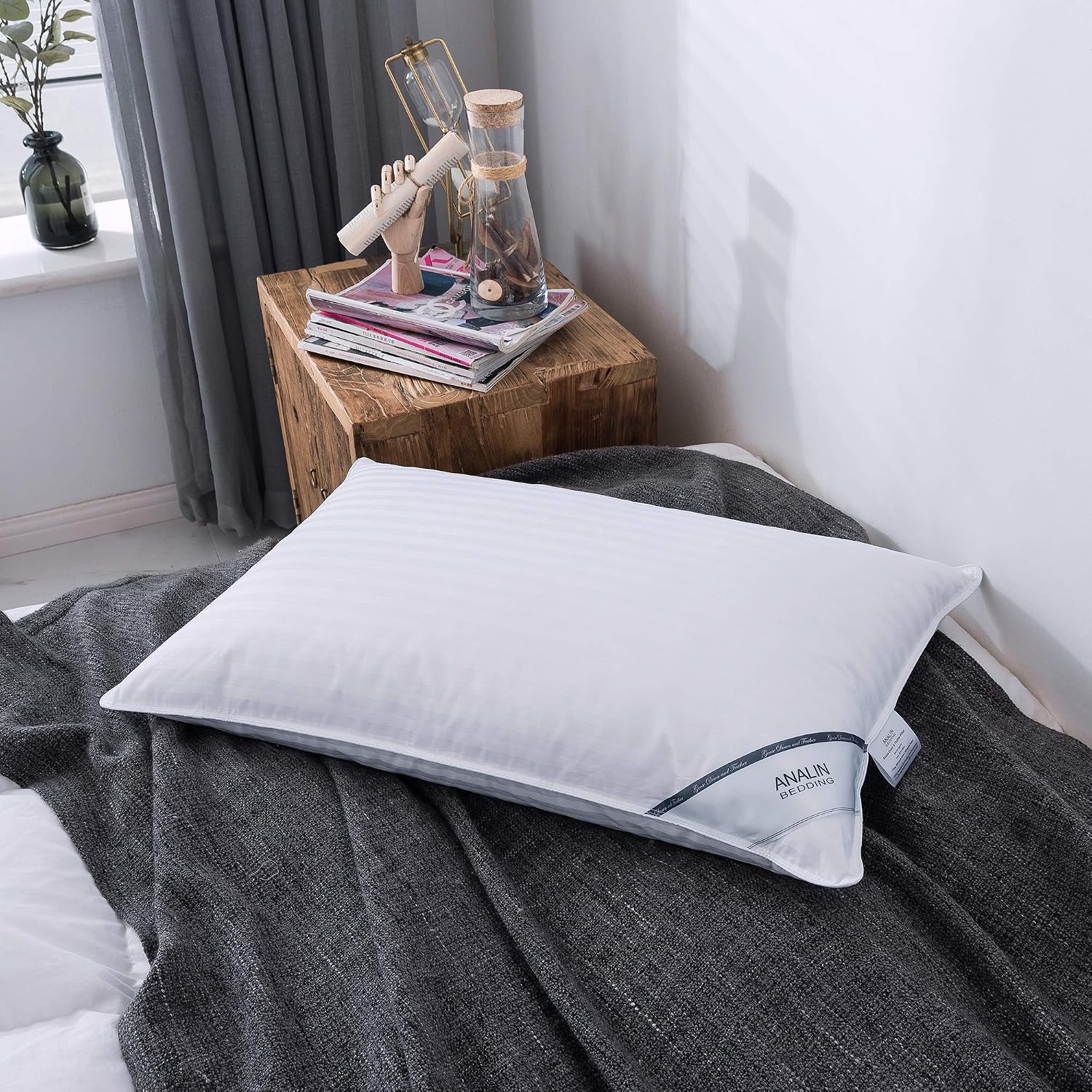 Thumbnail 5 de ANALIN Goose Feather Down Pillows 1100g