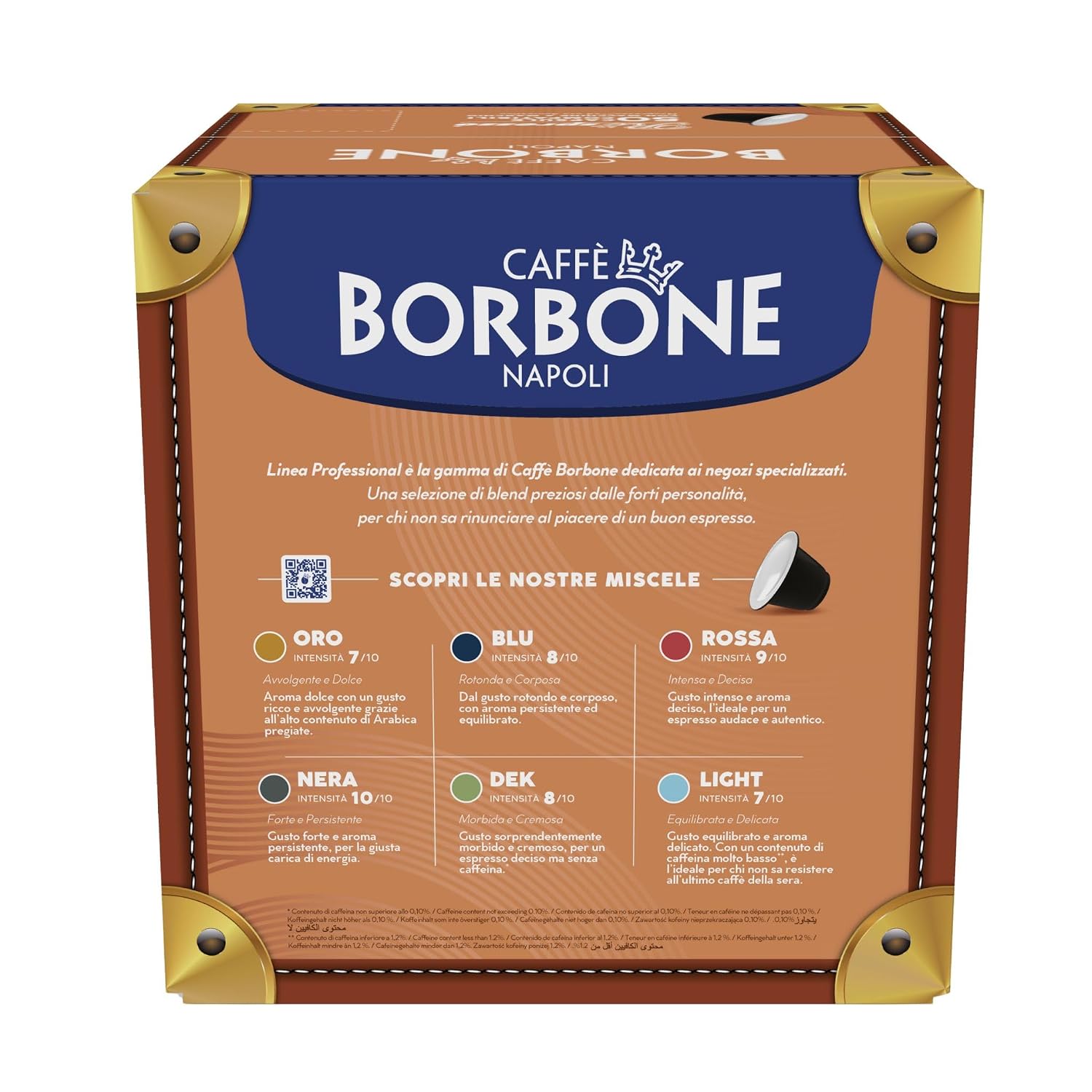 Detalle de Caffè Borbone Respresso Blaue Kaffeemischung – 50 Kapseln, kompatibel mit Nespresso