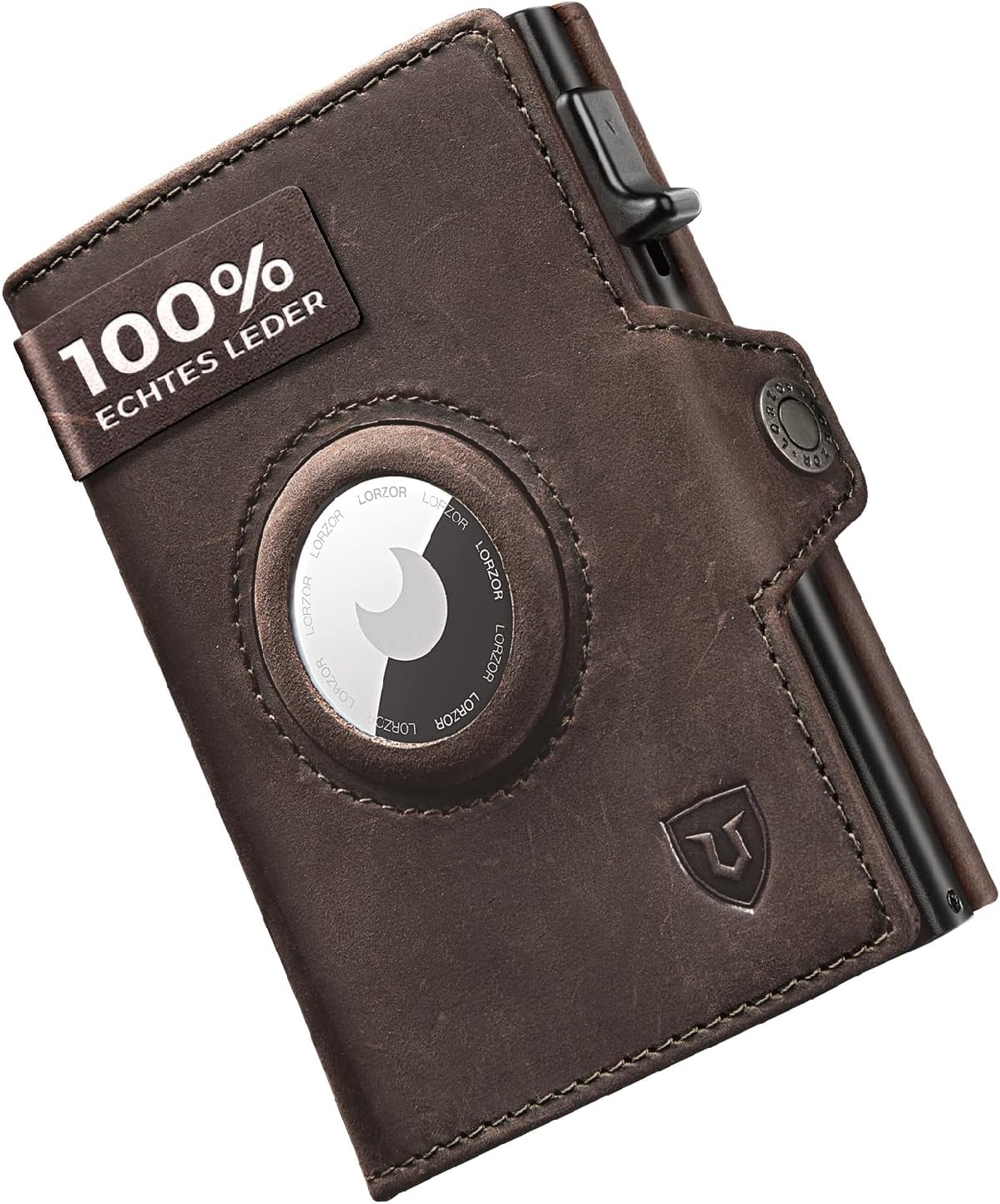 Detalle de LORZOR Airtag Wallet Slim mit Münzfach