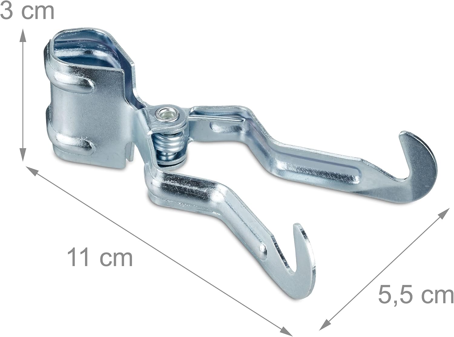 Thumbnail 3 de Relaxdays Tent Hooks Set of 4 – Durable Pole Clips for Tents (up to 25 mm) in Stainless Steel