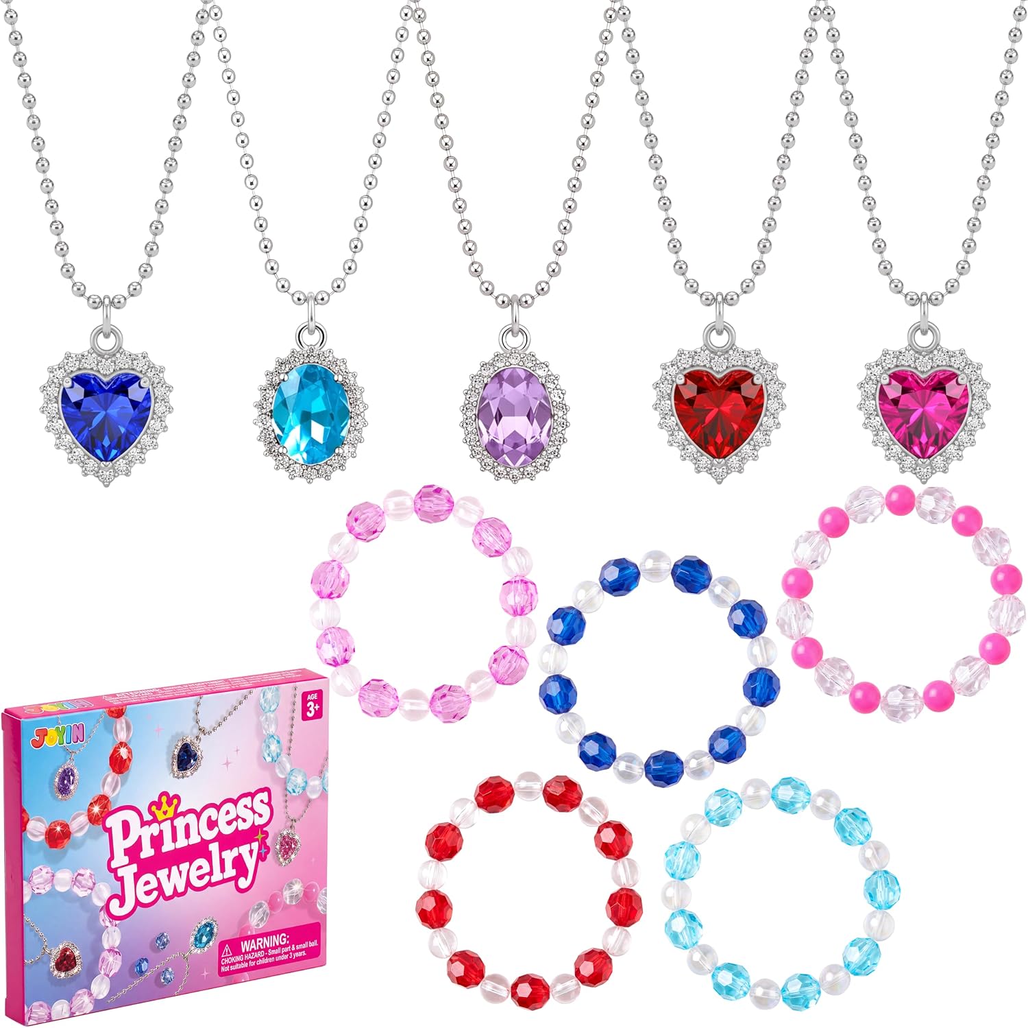 Detalle de JOYIN Kids Dress-Up Jewelry Set, 10 Pieces