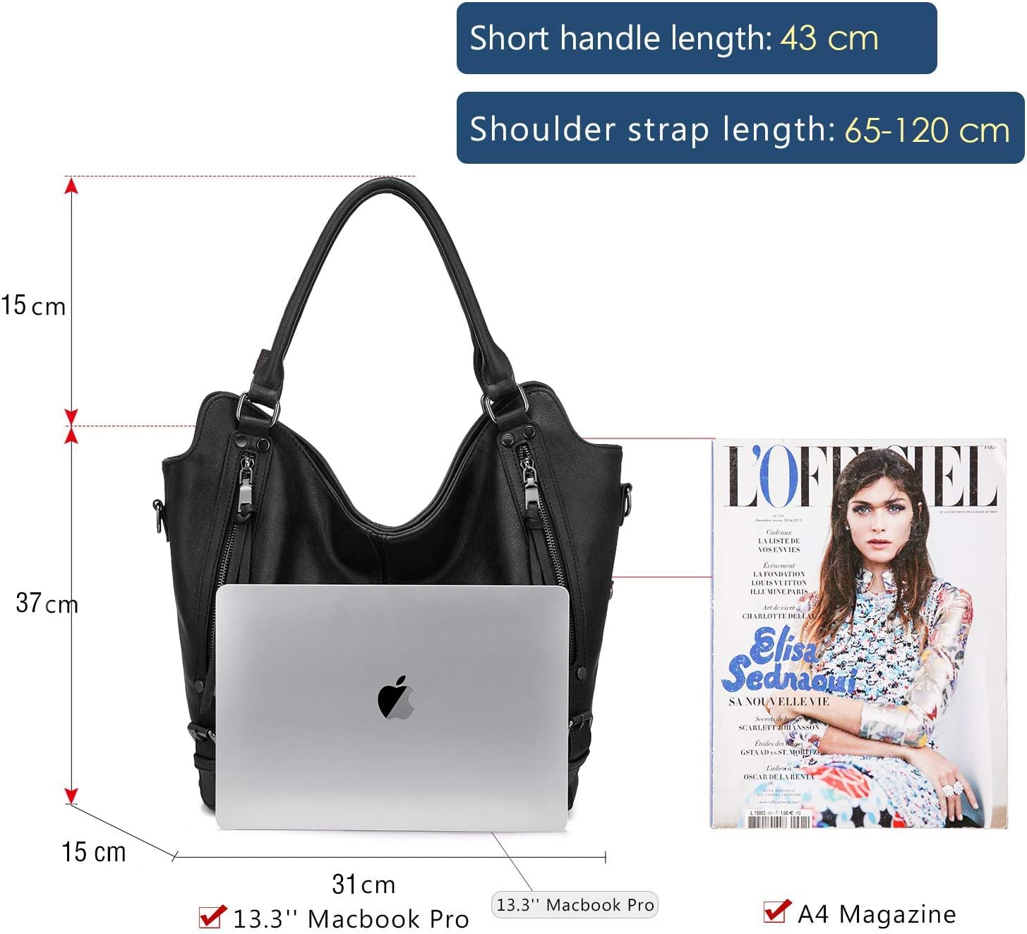 Detalle 2 de Realer Damen Shopper Set 2-teilig, 31 cm