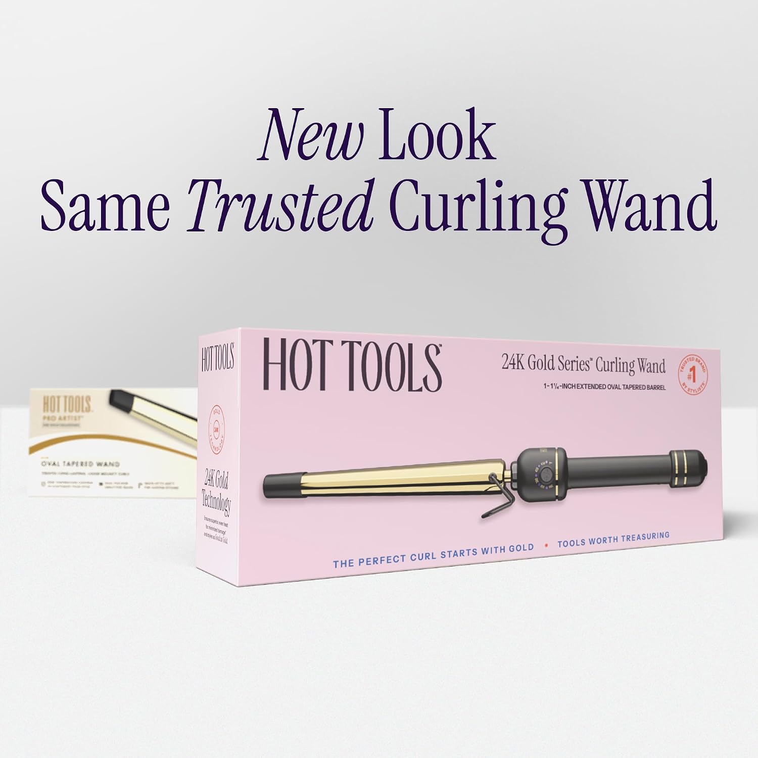 Thumbnail 6 de HOT Tools 24K Gold Extended Barrel Oval Tapered Curling Wand (No Clamp) – Easy, Natural-Looking Curls