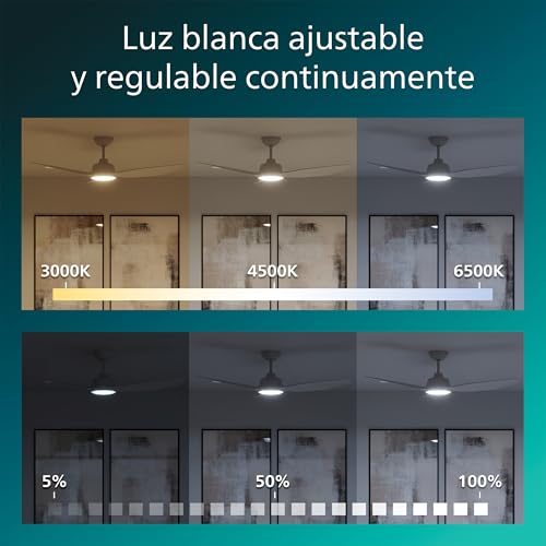 Thumbnail 6 de Philips Olas Ventilador de Techo con Luz LED de 132 cm | 2650 lúmenes, luz ajustable 3000–6500 K, mando a distancia