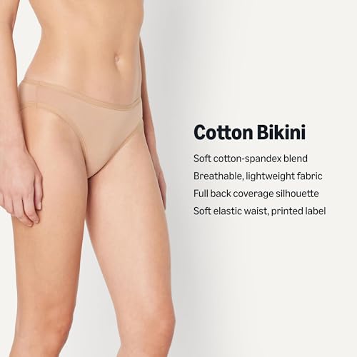 Detalle de Amazon Essentials Slip Bikini da Donna in Cotone - Bronzo Lavato, Taglia L | Recensione e valutazione