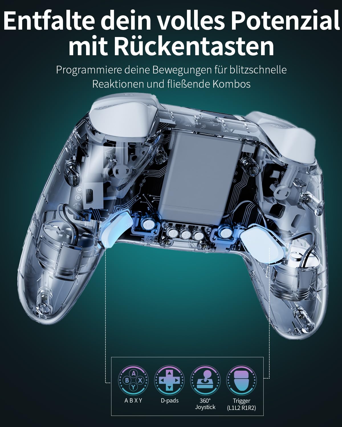 Thumbnail 5 de PC Controller Wireless mit Hall-Effekt Joystick