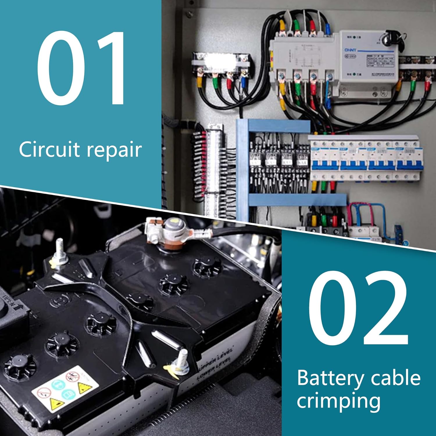 Thumbnail 2 de AMZCNC hydraulic crimper 3/0 AWG 🔧
