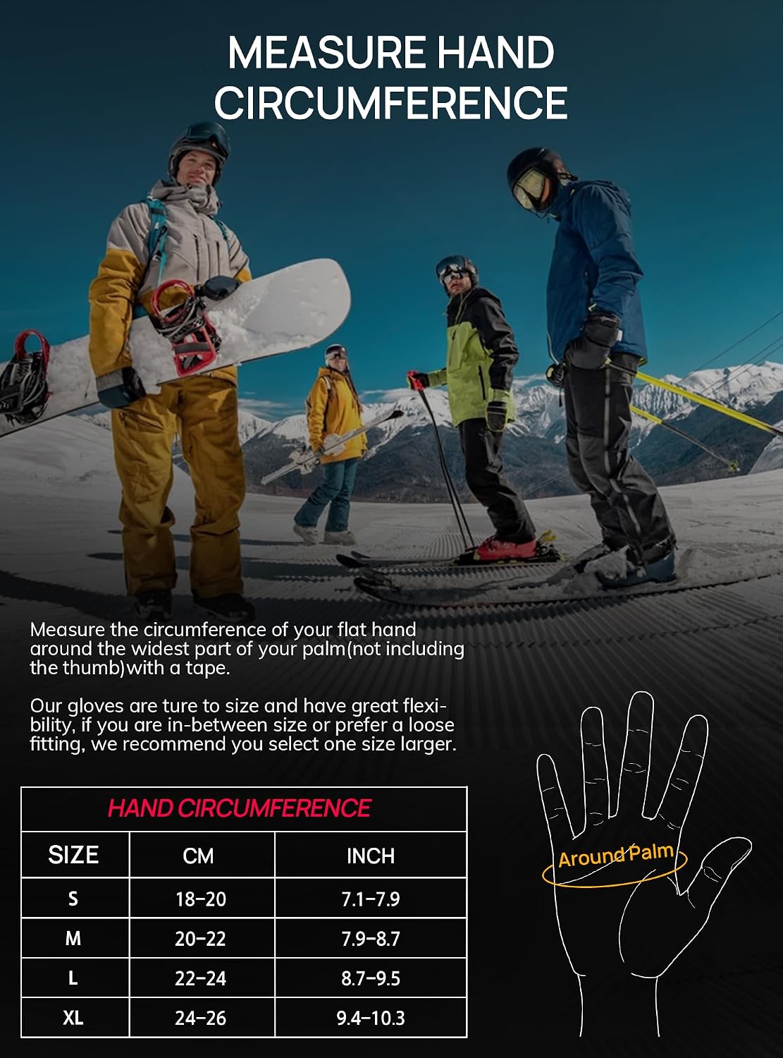 Thumbnail 5 de TRENDOUX Waterproof Touchscreen Ski Gloves -40°F
