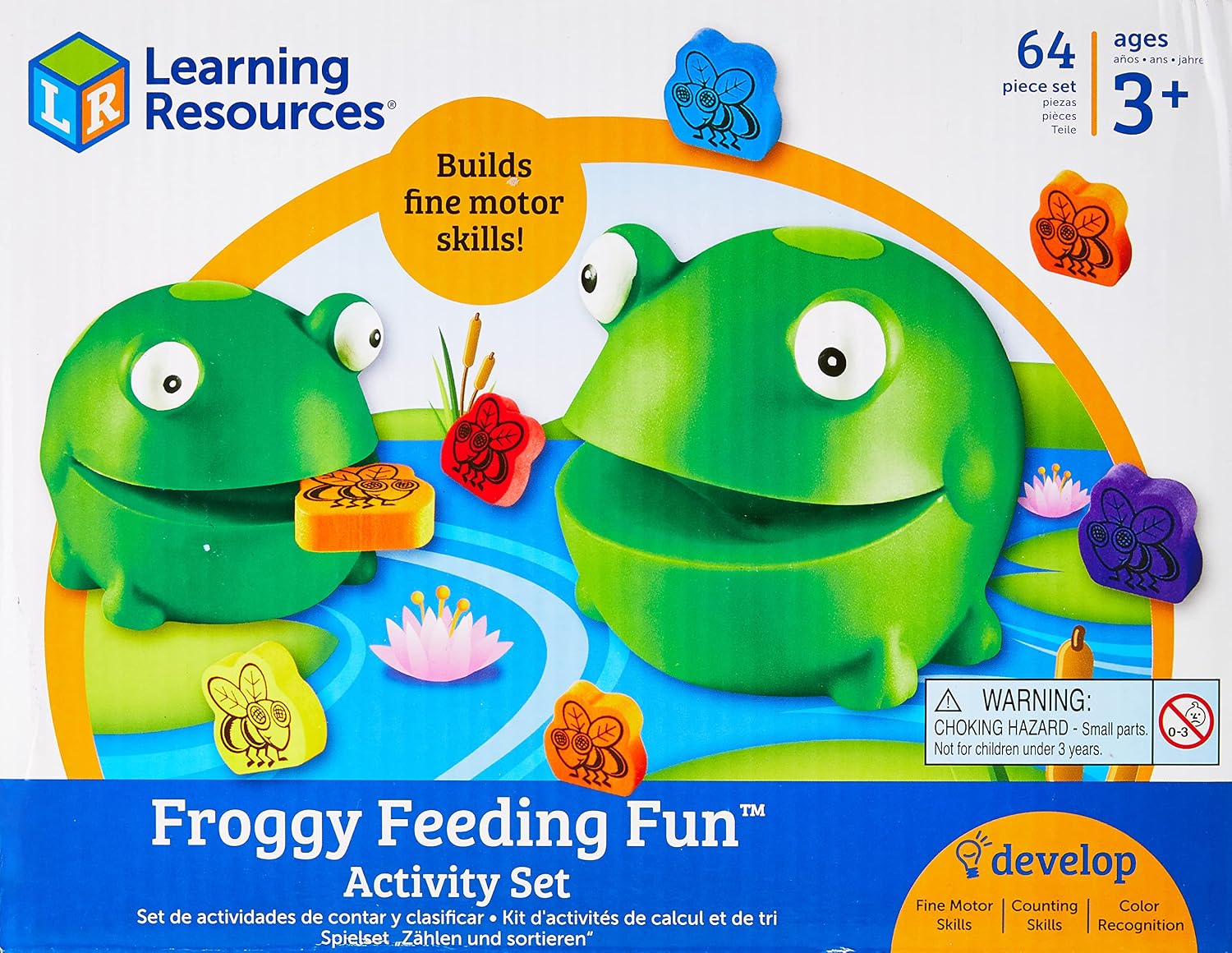 Detalle de Learning Resources Froggy Feeding Fun juego motricidad fina