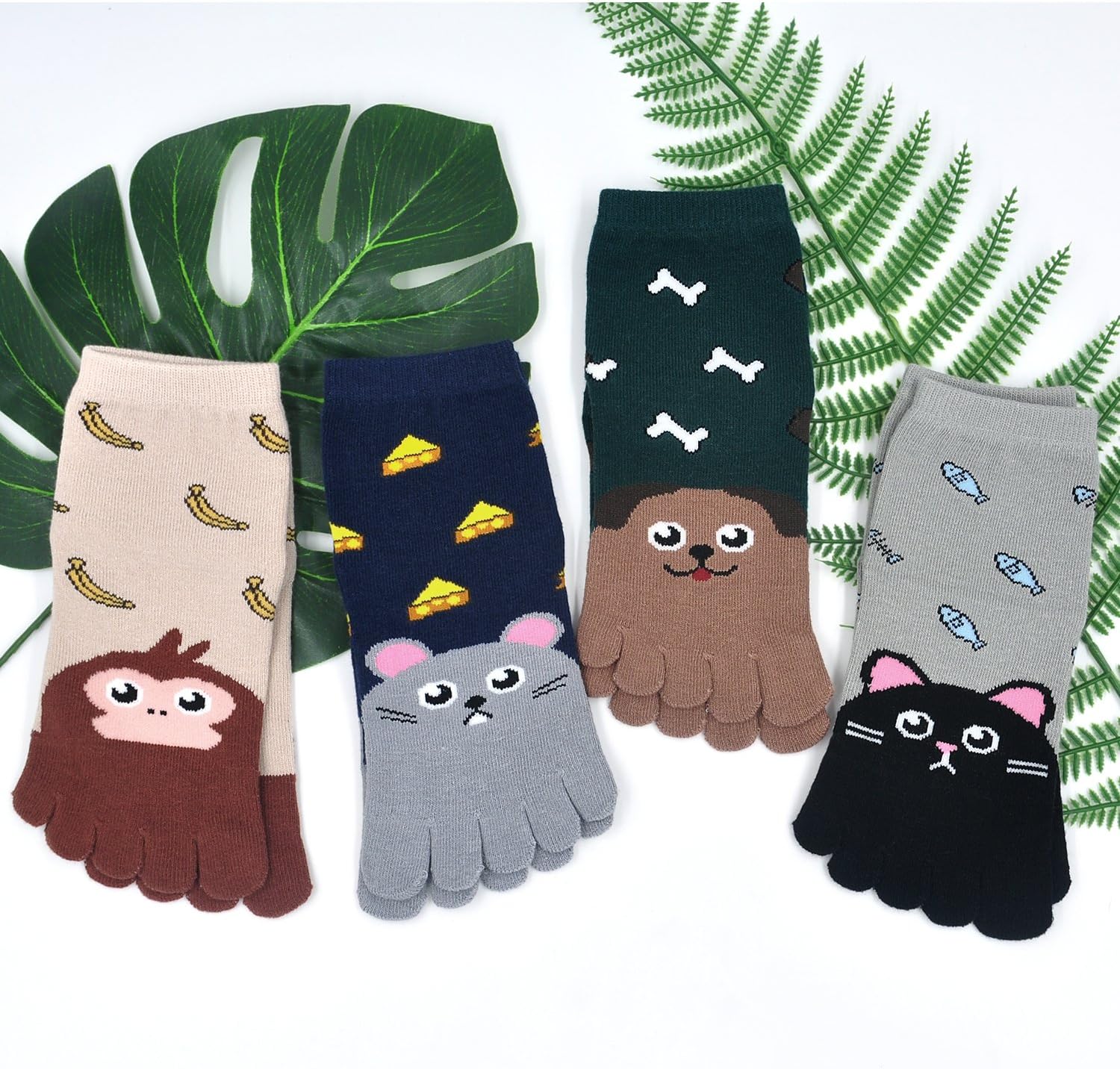 Thumbnail 6 de PUTUO Chaussettes à doigts Enfant 4 paires