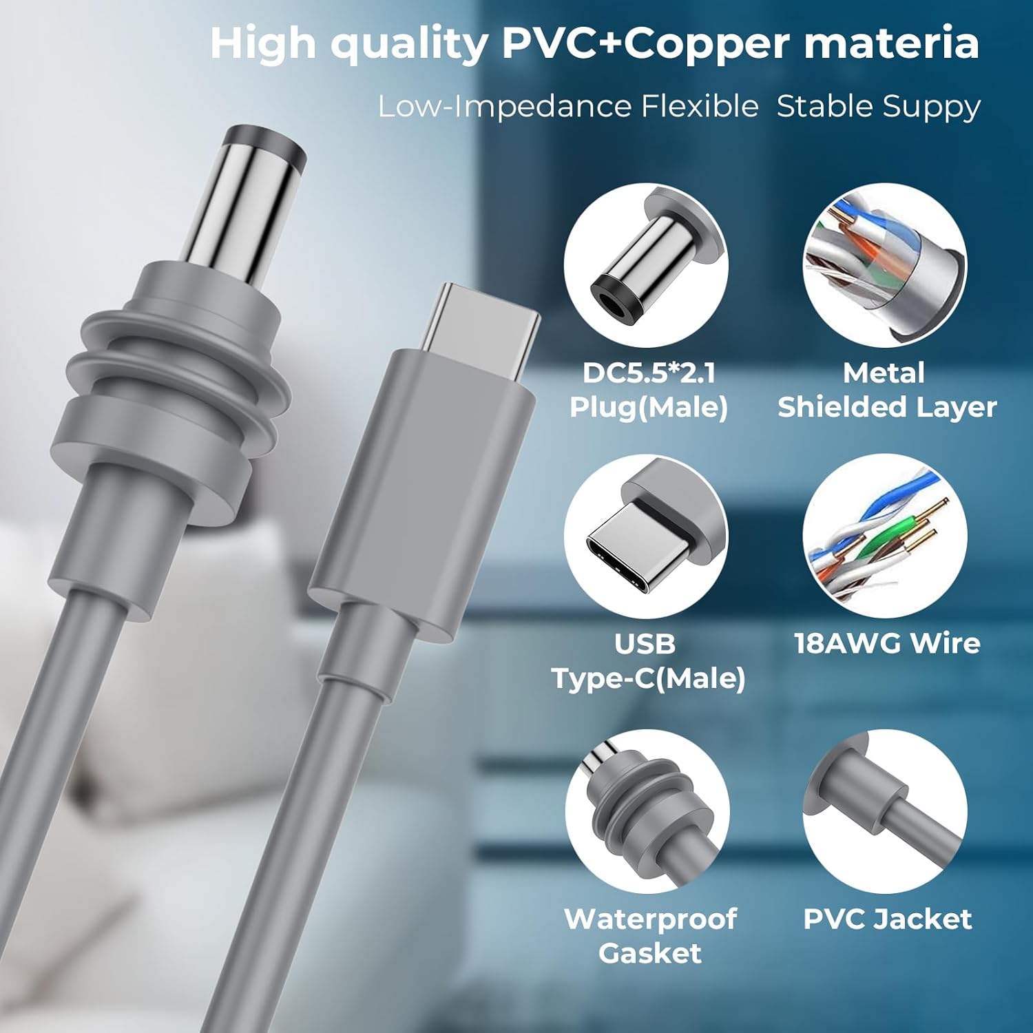 Thumbnail 3 de Starlink Mini USB C to DC Power Cable