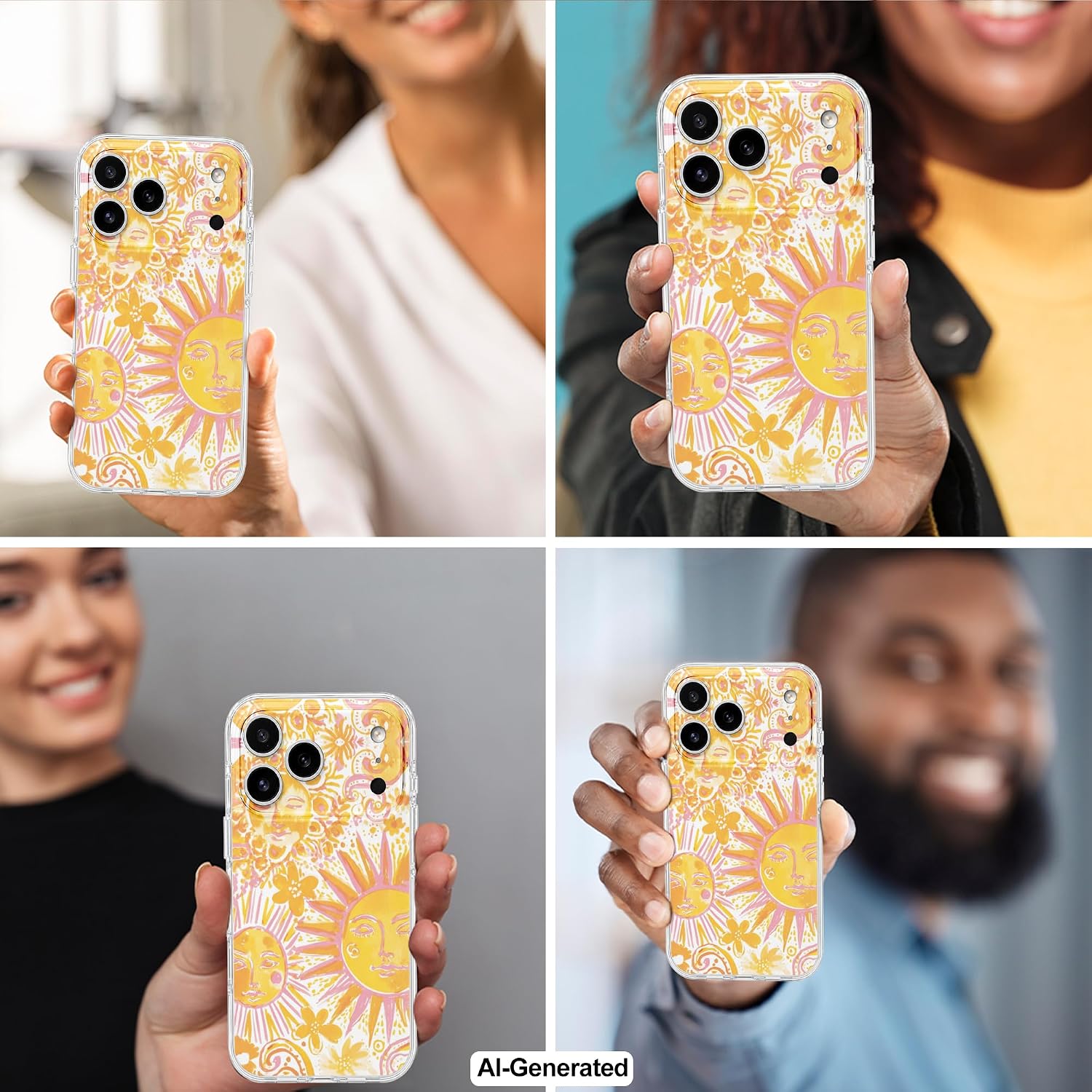 Thumbnail 6 de GEQCDBN iPhone 17 Pro Max Case, Yellow Sunflower TPU Cover