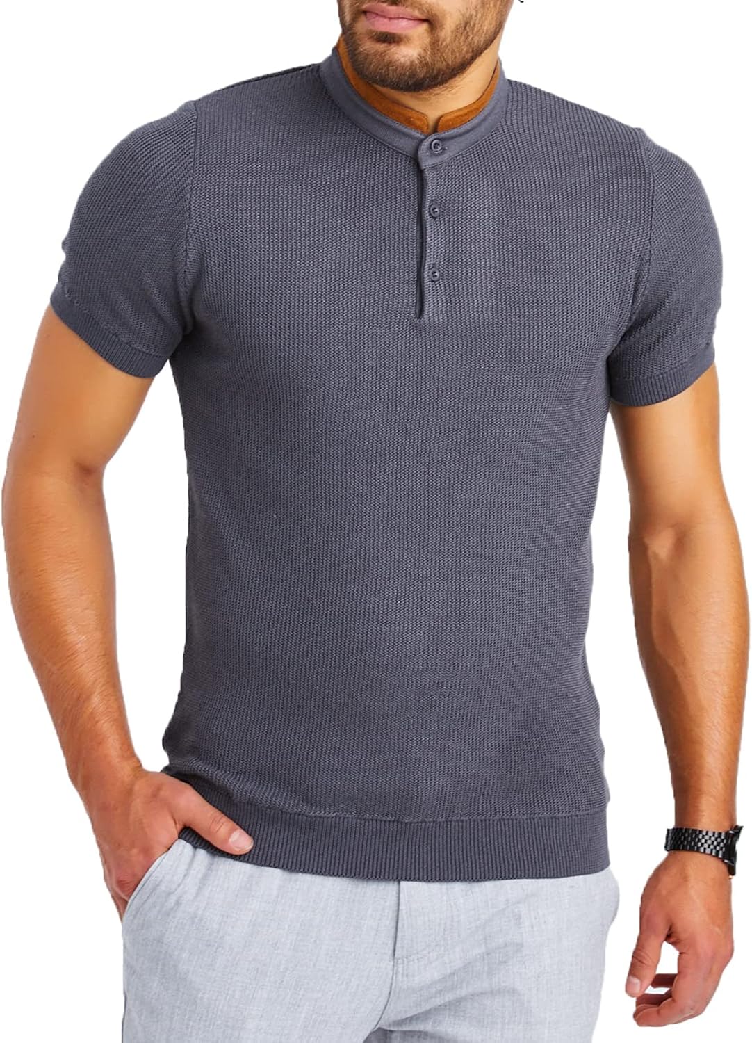 Detalle de Leif Nelson LN7705 T shirt manches courtes