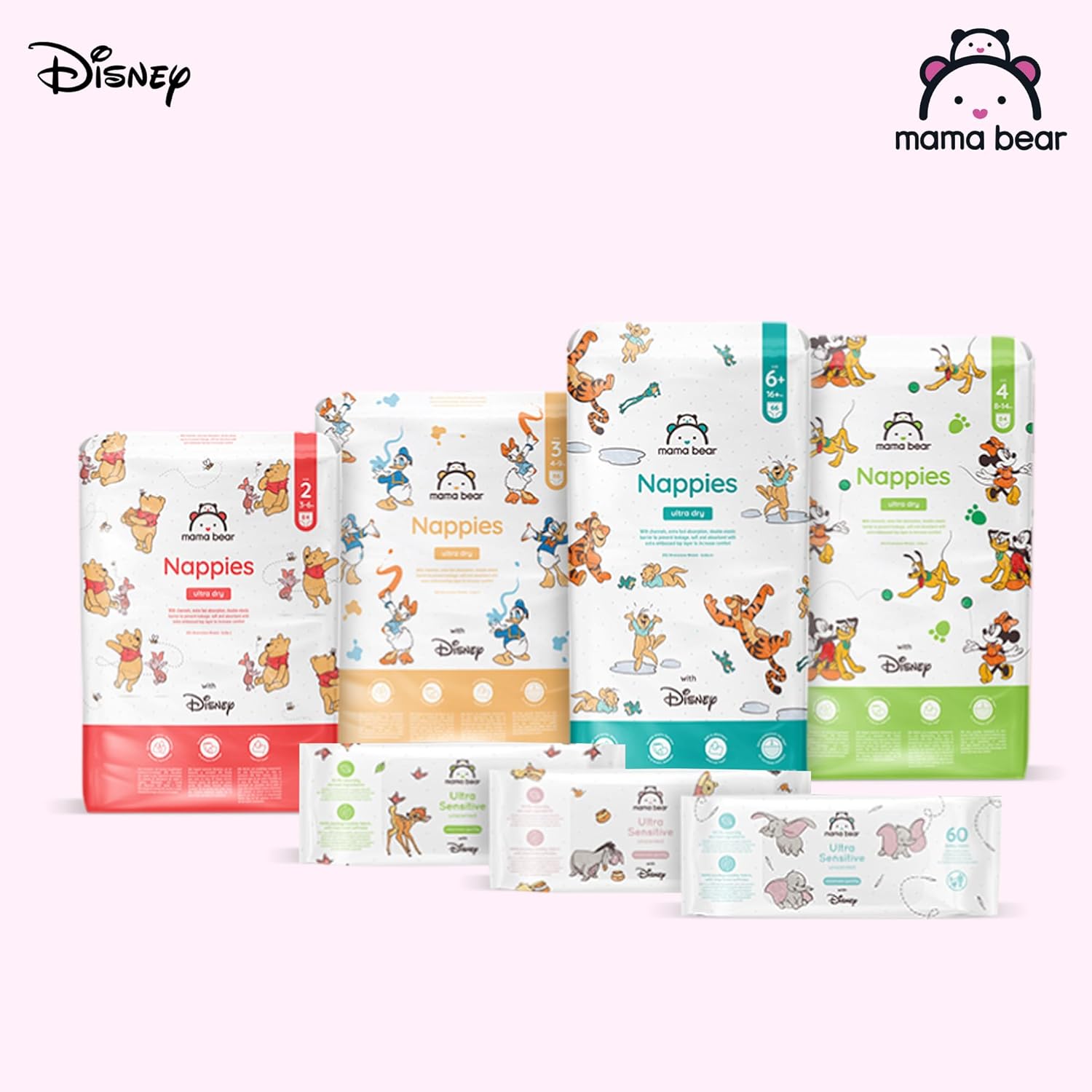 Thumbnail 6 de Mama Bear Disney Pannolini Ultra-Asciutti Taglia 5+ (11-17 kg) – 72 pezzi