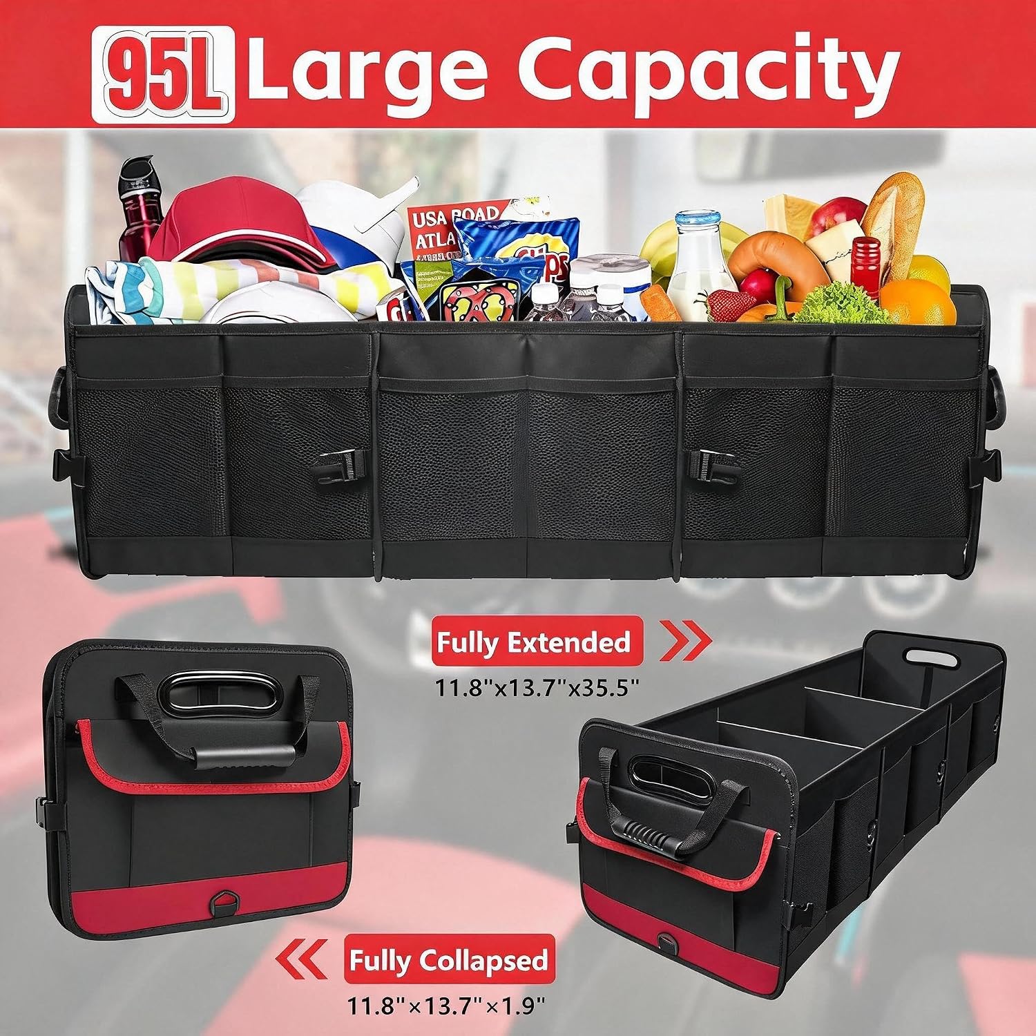 Thumbnail 1 de Snuopfy Car Trunk Organizer 95 L